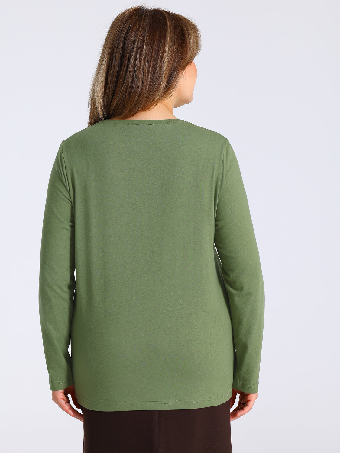 Апрель Лонгслив 568187 1ЖДЛД4037001 оливковый