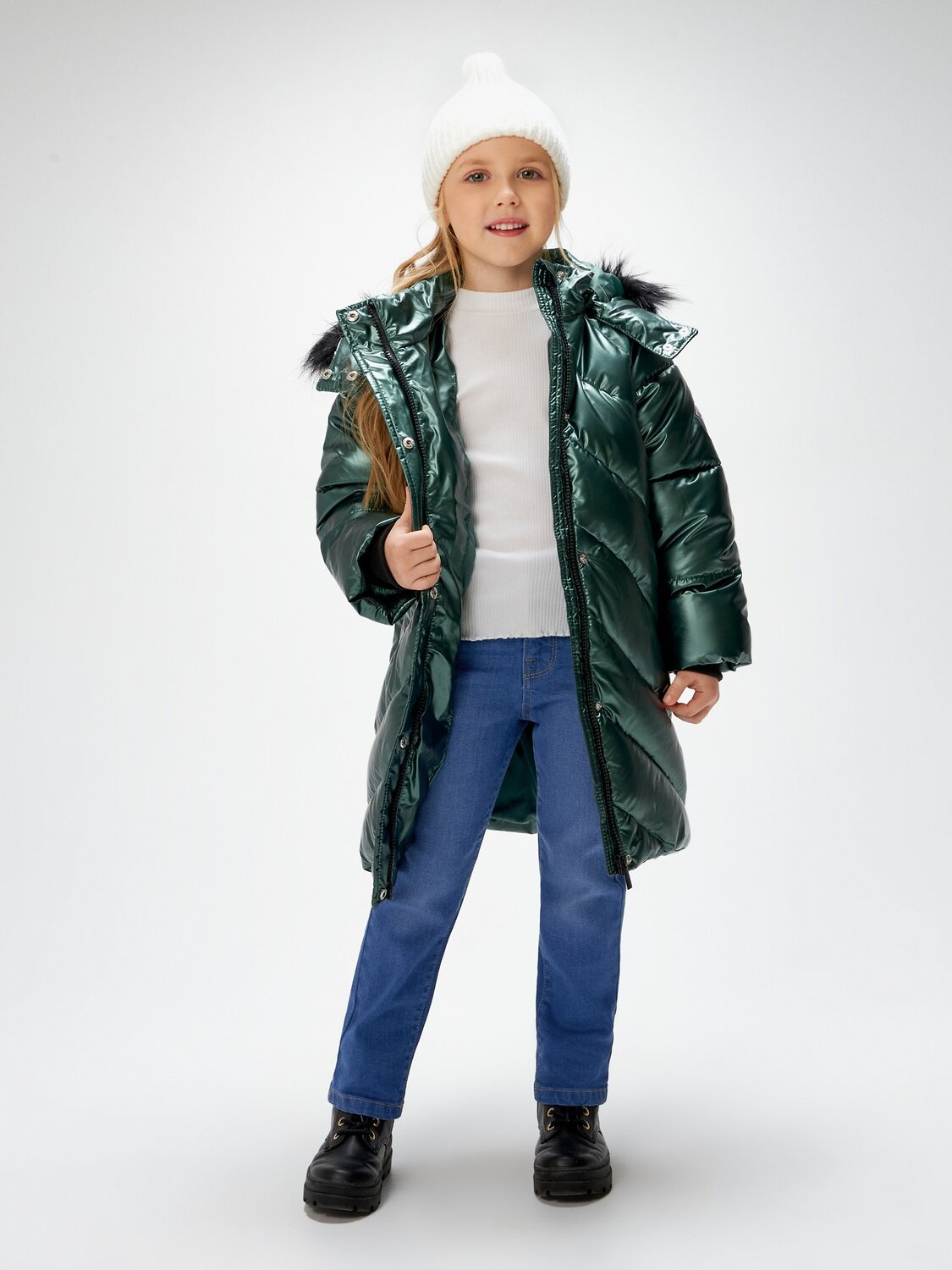 Acoola Пальто 568346 20220670011 темно-зеленый