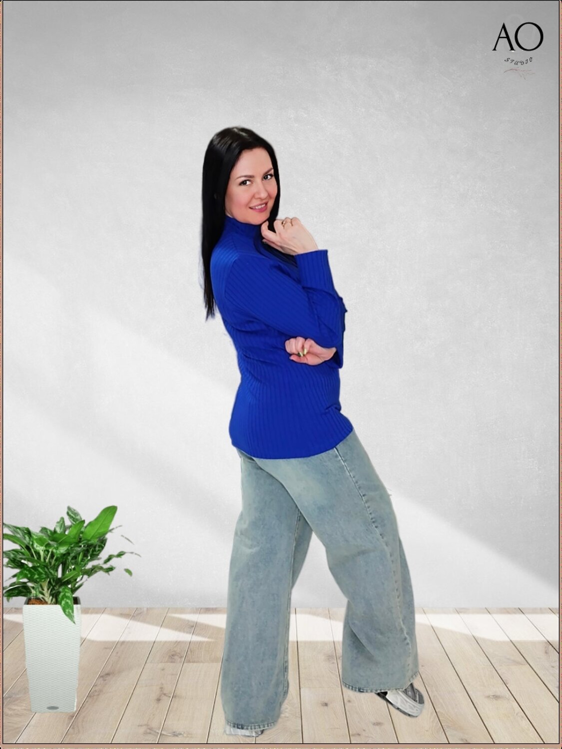 AandOstudio Водолазка 568397 В20013 василек