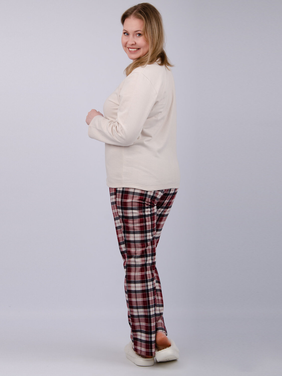 Malina Пижама 568532 3185 бордовый/молочный