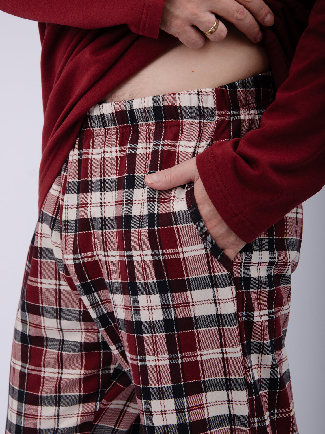 Malina Пижама 568533 3179 бордовый/молочный