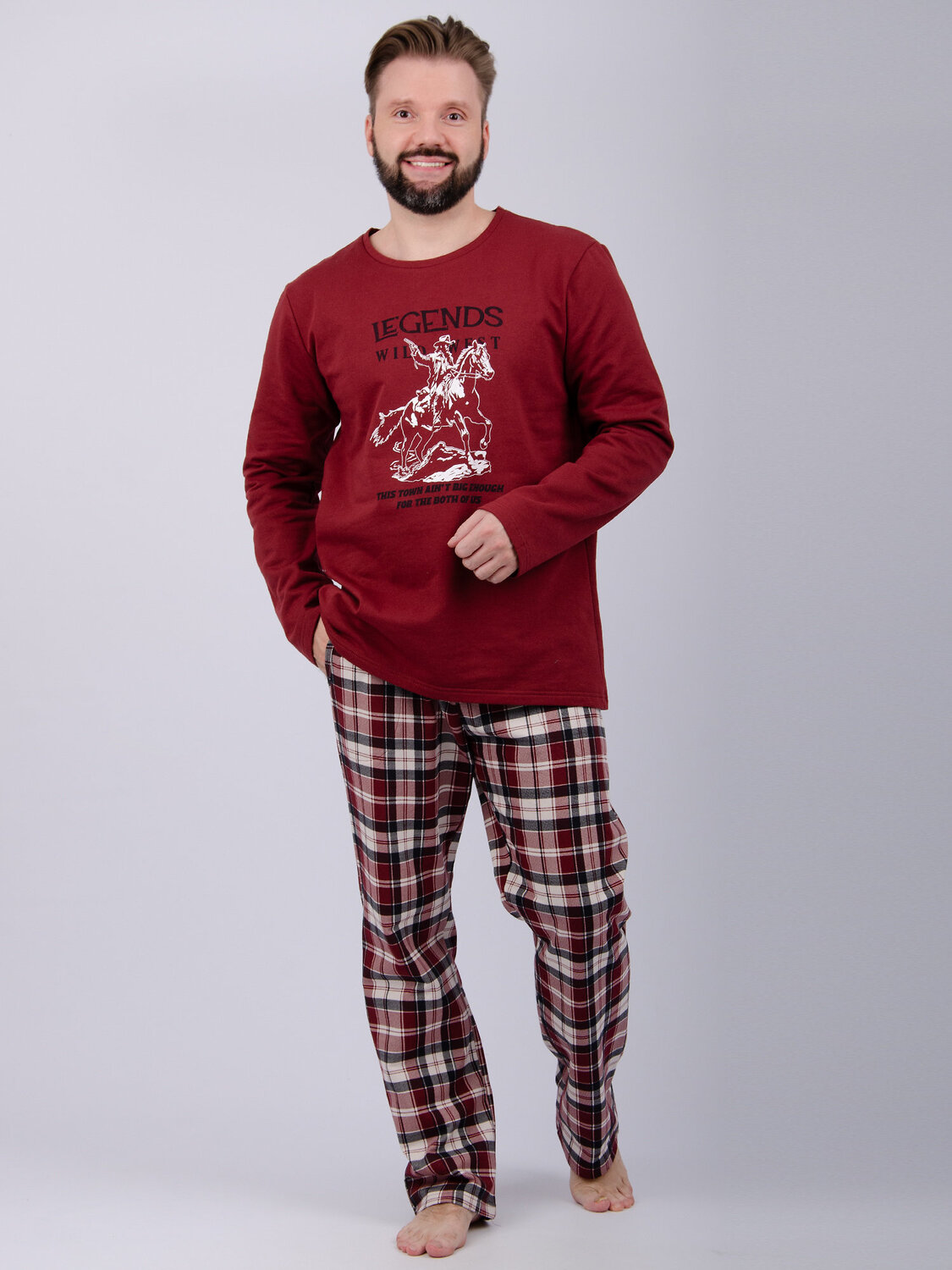 Malina Пижама 568533 3179 бордовый/молочный