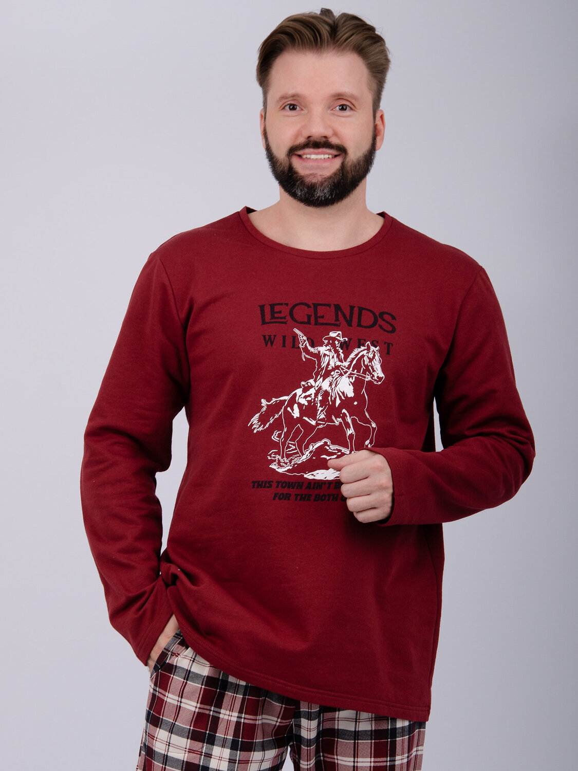 Malina Пижама 568533 3179 бордовый/молочный