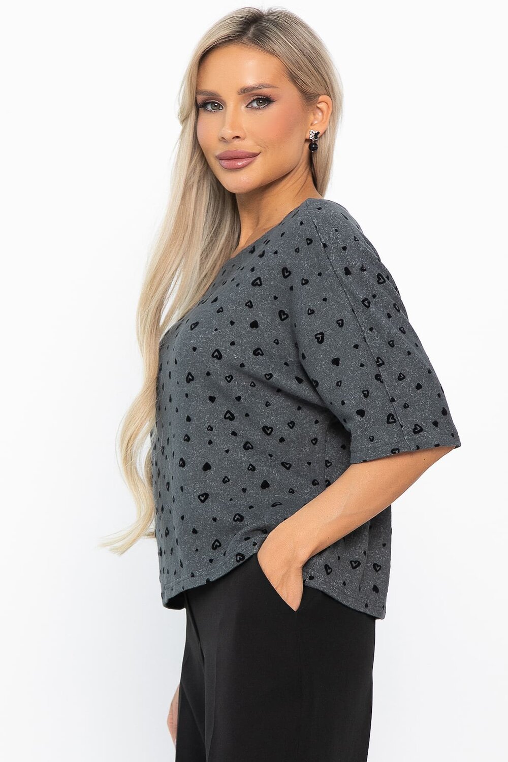 LT Collection Джемпер 568815 Б14763-10М серый