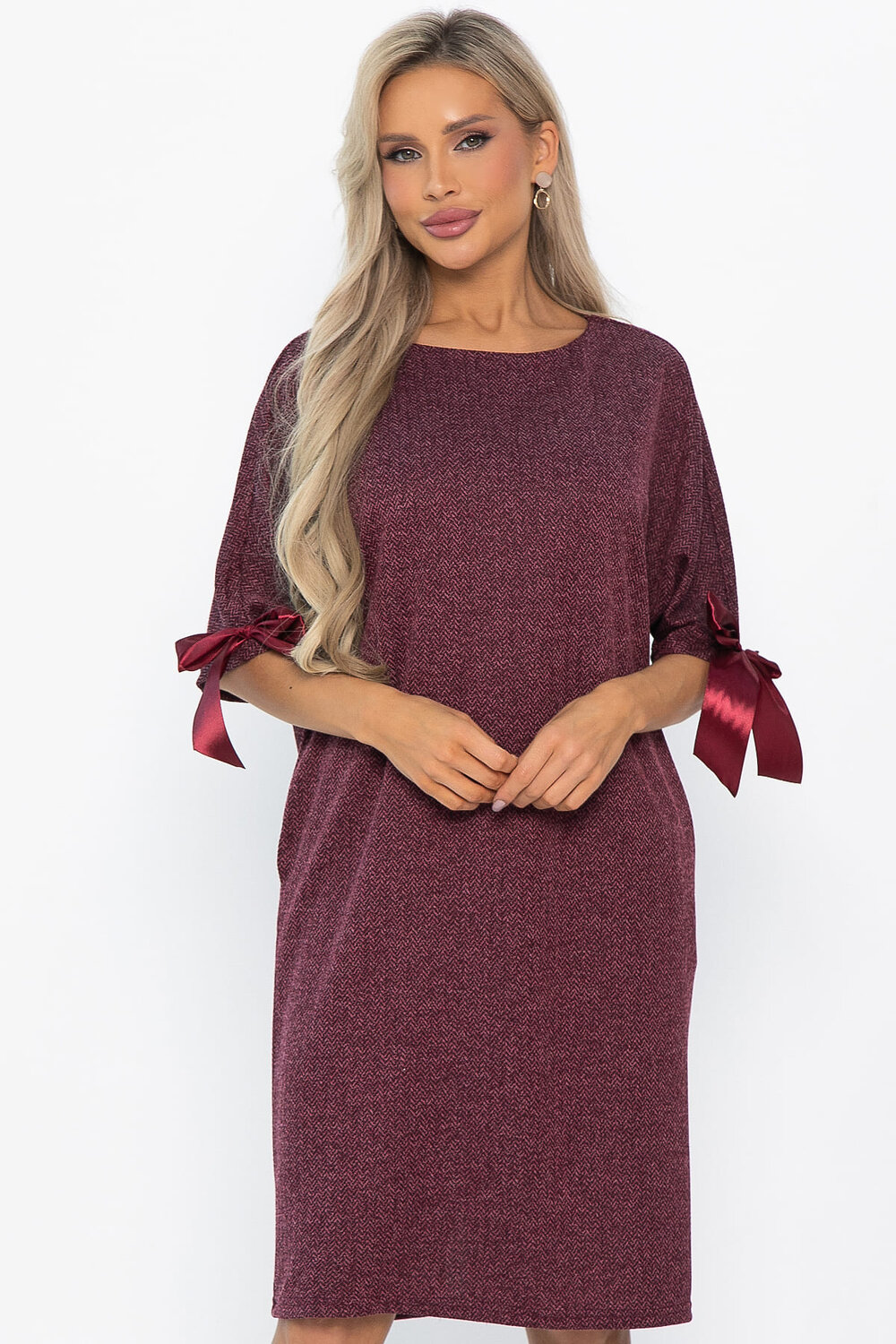 LT Collection Платье 568818 П14782-10М бордовый