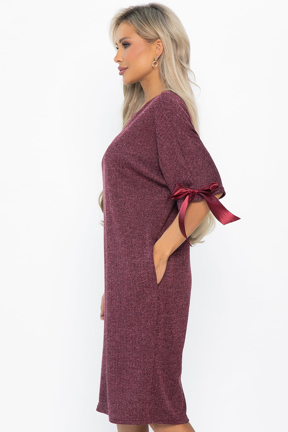 LT Collection Платье 568818 П14782-10М бордовый