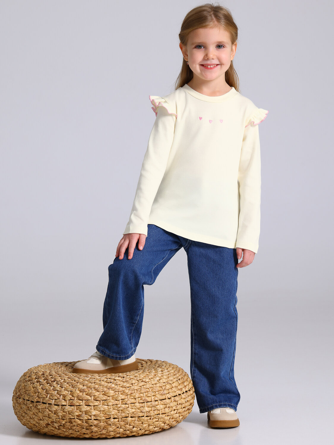 Апрель Лонгслив 568841 1ДДЛД4952067 сливки