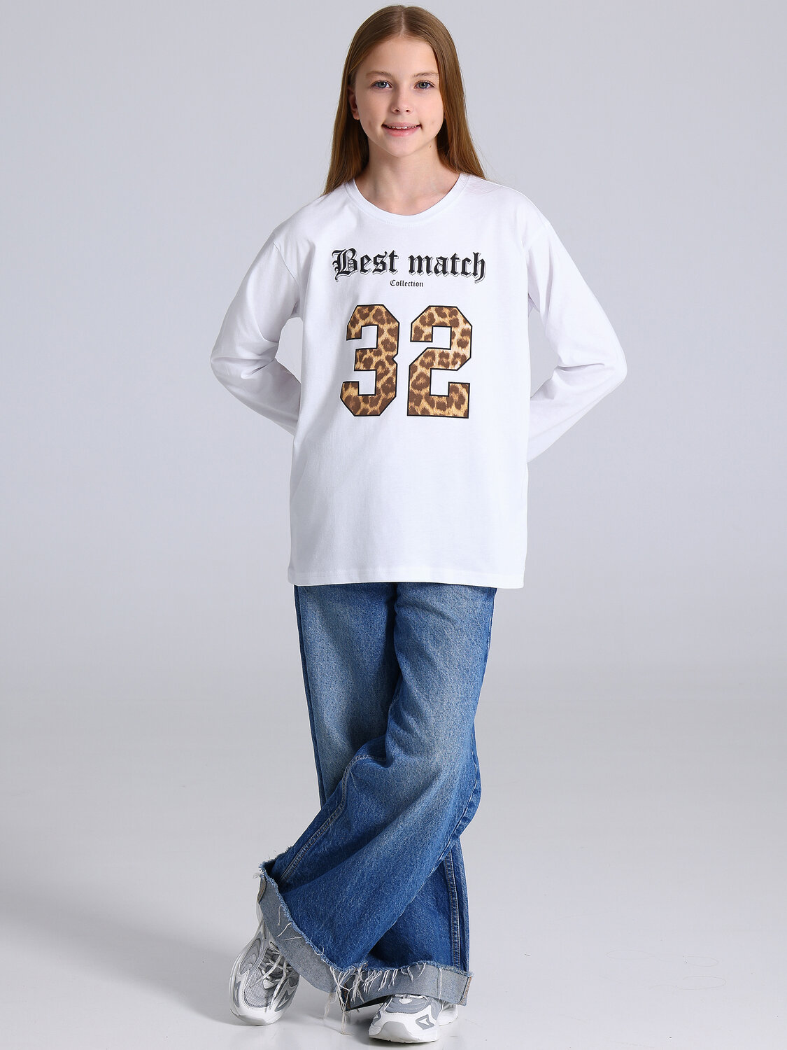 Апрель Лонгслив 568842 1ДДЛД5019001 белый