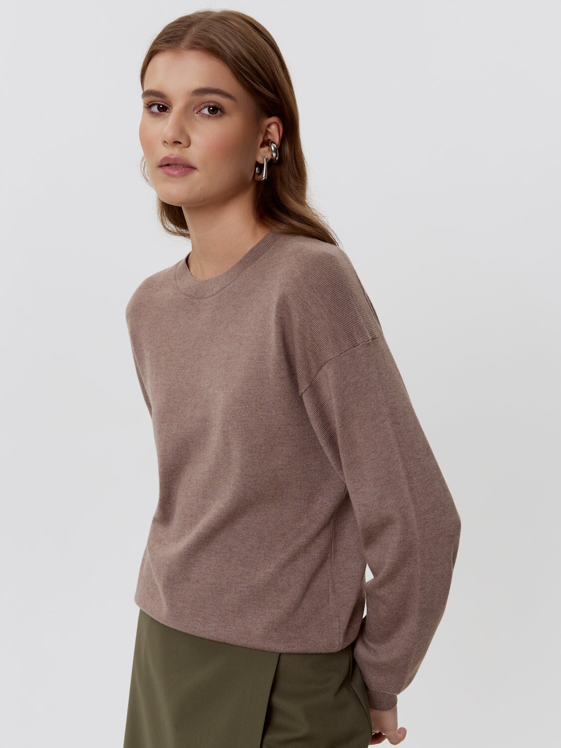 Conte elegant Джемпер 568865 LDK2467 24С-67СП gray melange