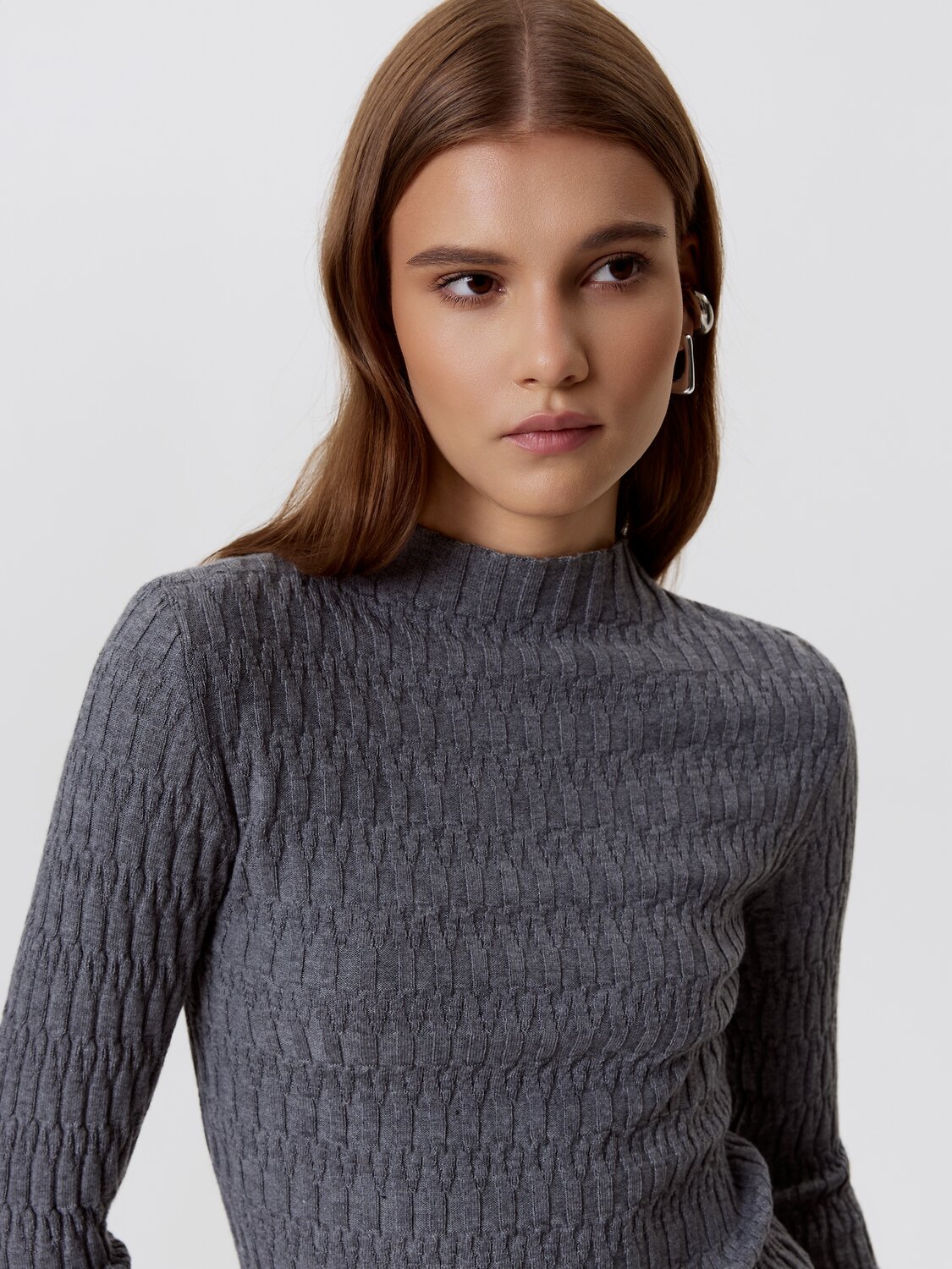 Conte elegant Джемпер 568869 LDK2464 24С-64СП dark gray melange