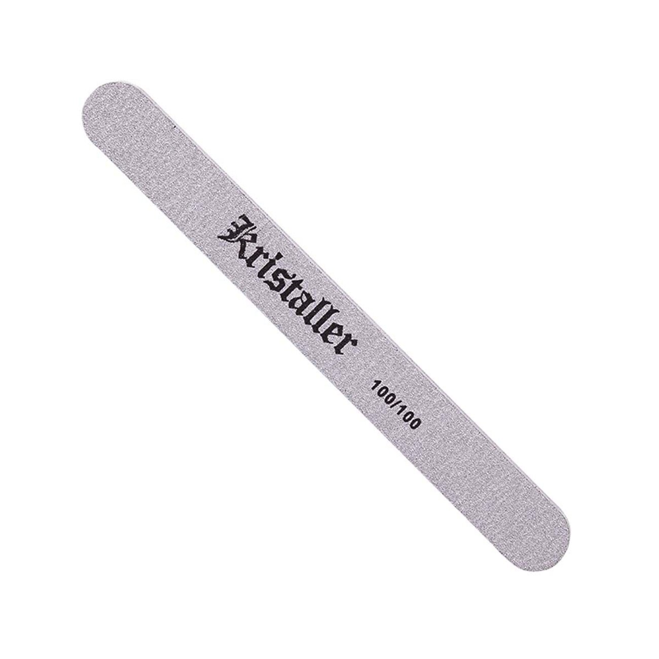 Kristaller Пилка для ногтей прямая 100/100 грит, серый 568979 14406 