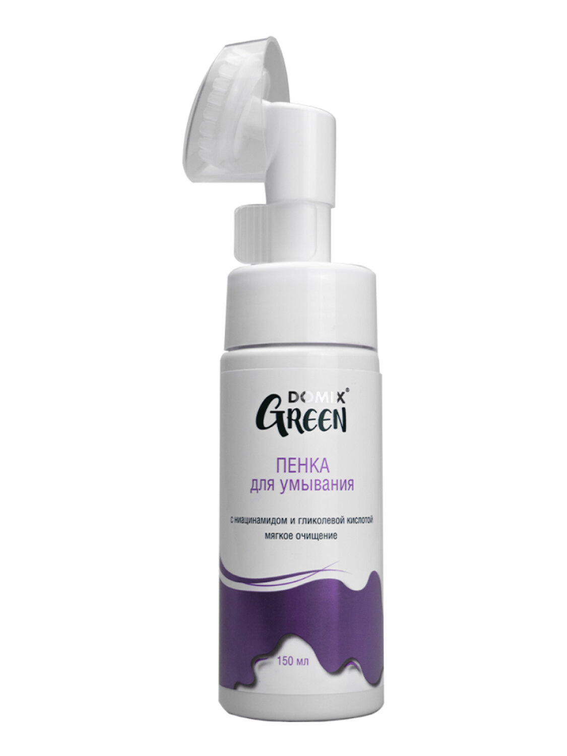 Domix Green Пенка для умывания с ниацинамидом и гликолевой кислотой, 150 мл 568987 28097 