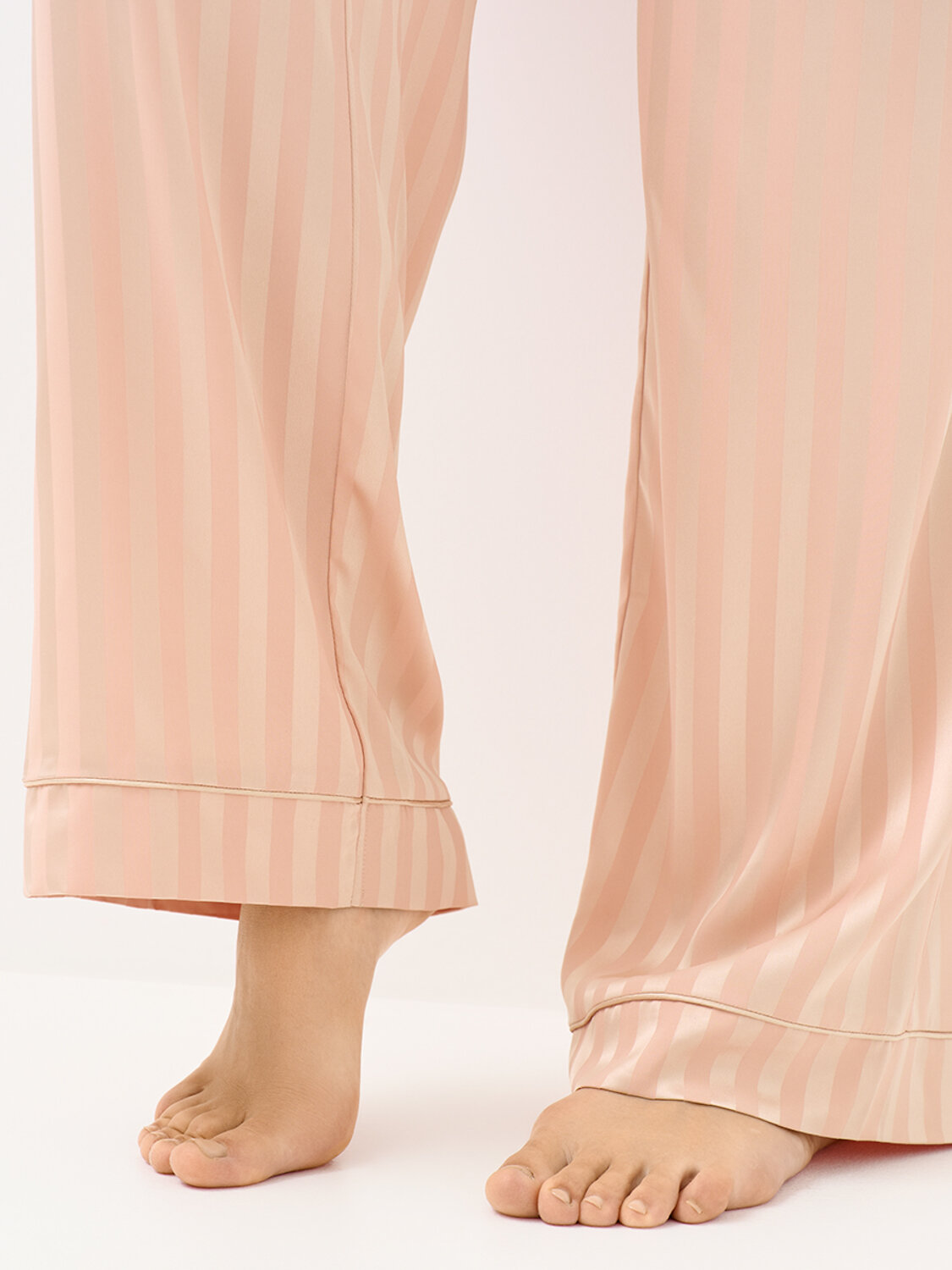 Omsa Пижама 569167 OmD 0231D LINE Пижама жен. (Рубашка+Брюки жаккард), PL Rosa Cenere (Розовый)