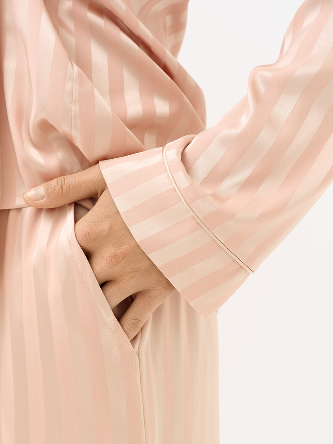 Omsa Пижама 569167 OmD 0231D LINE Пижама жен. (Рубашка+Брюки жаккард), PL Rosa Cenere (Розовый)