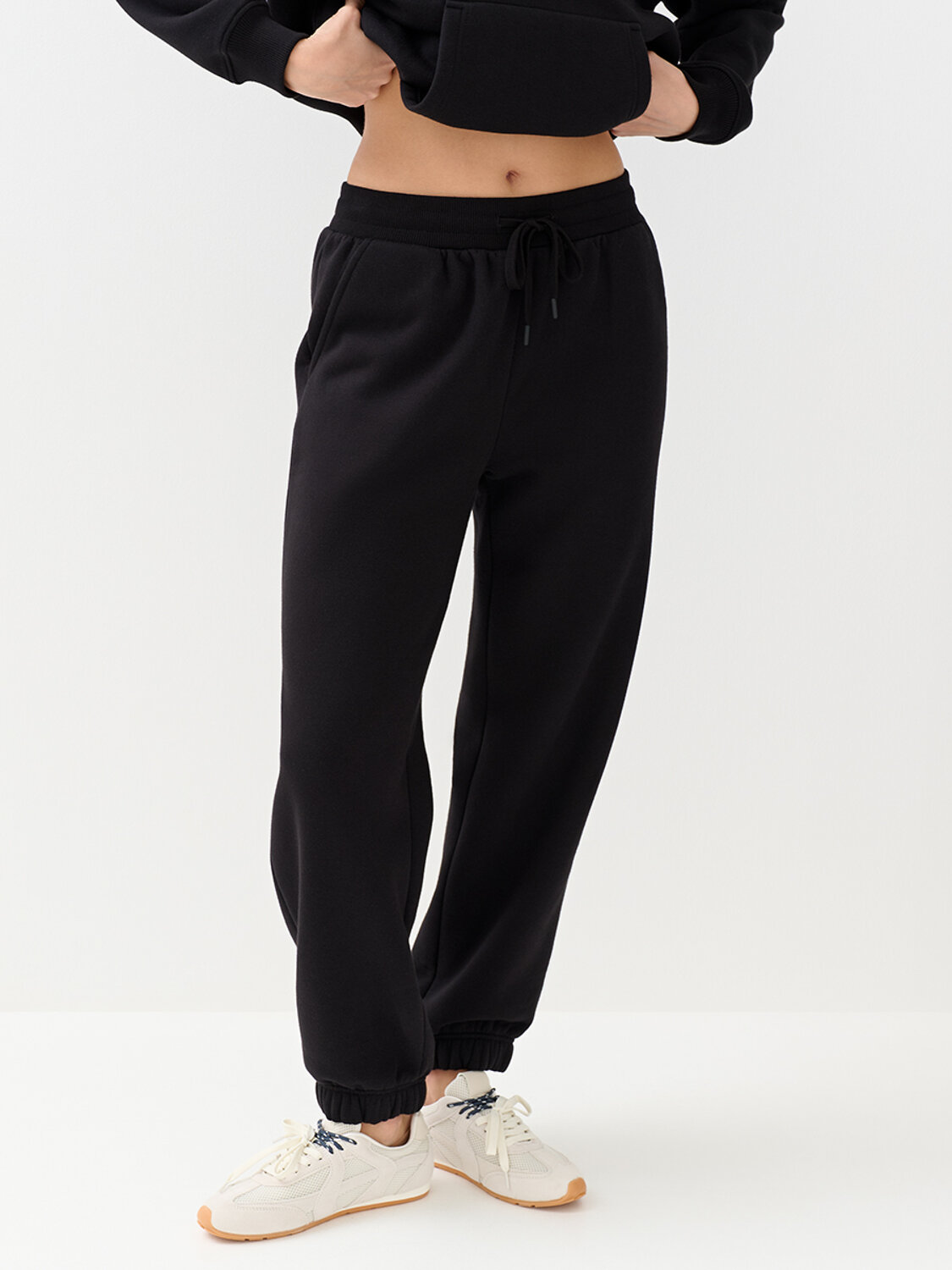 Omsa Брюки 569181 OmD 3235С Брюки джоггеры жен. утепленные, CO+PE Nero (Черный)