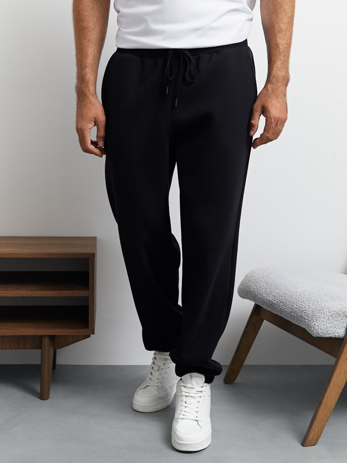 Omsa Брюки 569182 OmU 3235С Брюки джоггеры муж. утепленные, CO+PE Nero (Черный)