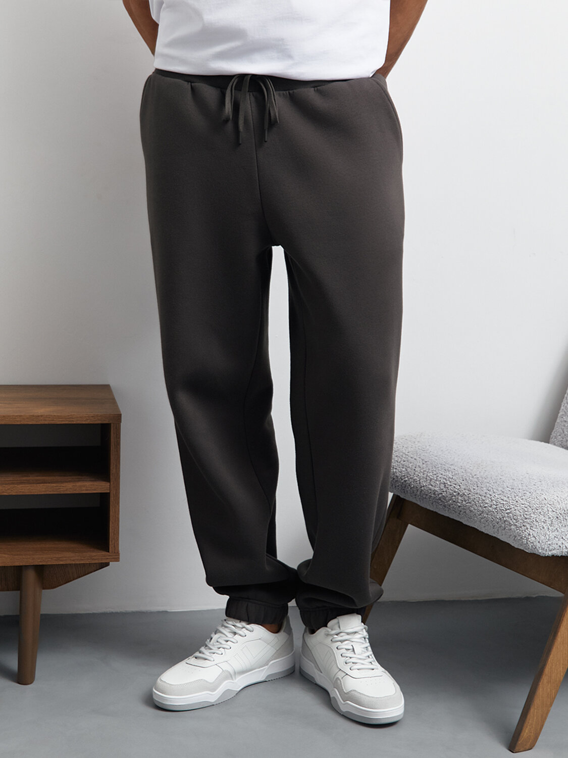 Omsa Брюки 569186 OmU 3235С Брюки джоггеры муж. утепленные, CO+PE Grafite (Серый)