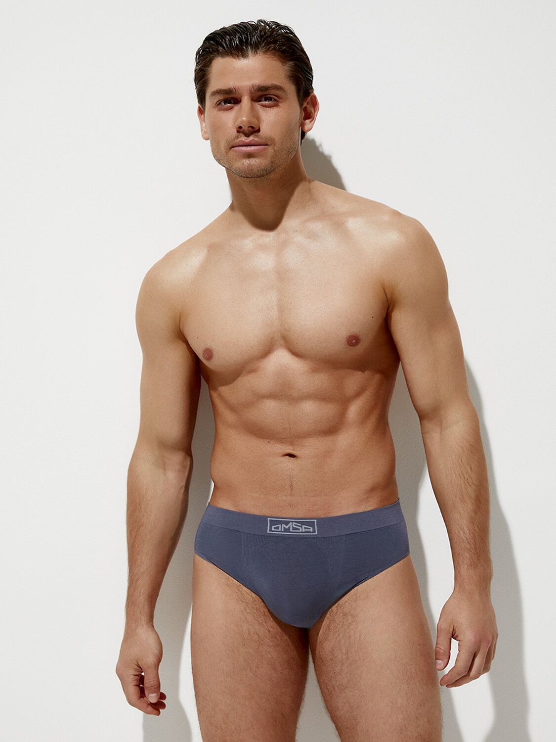 Omsa Трусы 569199 OmB 2225 Слипы муж. бесшовные, VI Grafite (Серый)