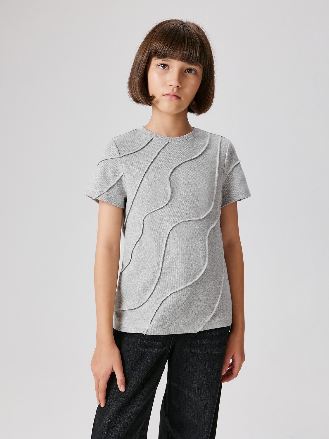 Acoola Блузка 569243 20210510194 серый меланж