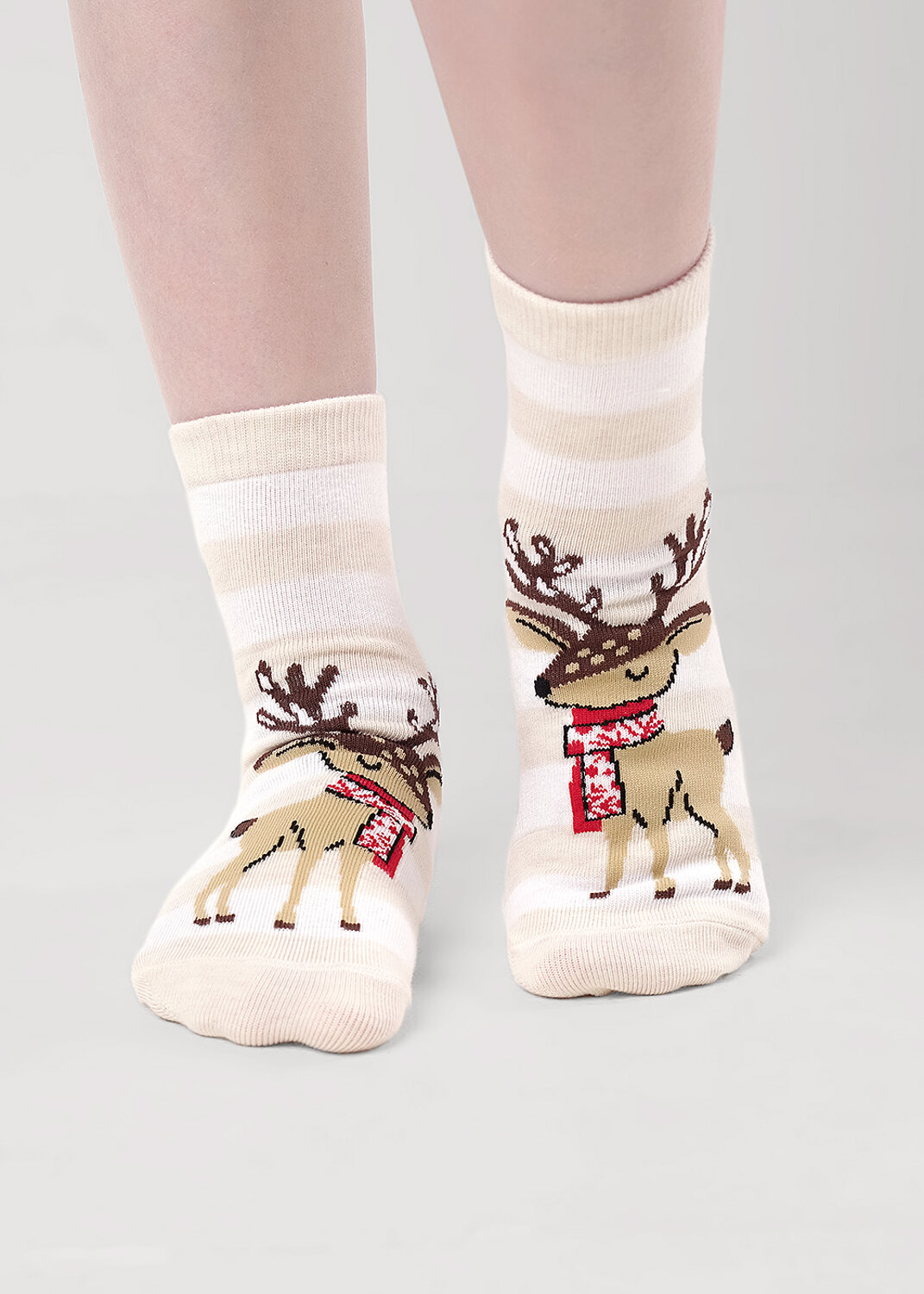 CLEVER Носки 569322 С4560 16-18,18-20 меланж бежевый