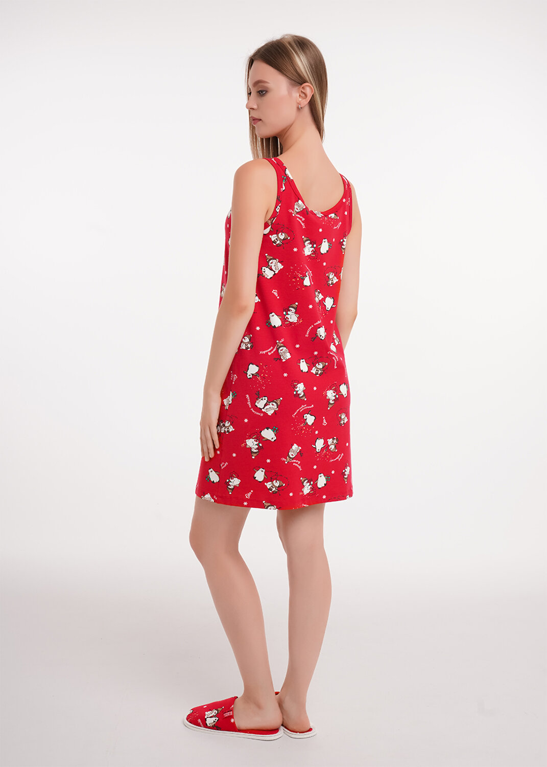 CLEVER Сорочка 569335 LS15-1202 красный/молочный