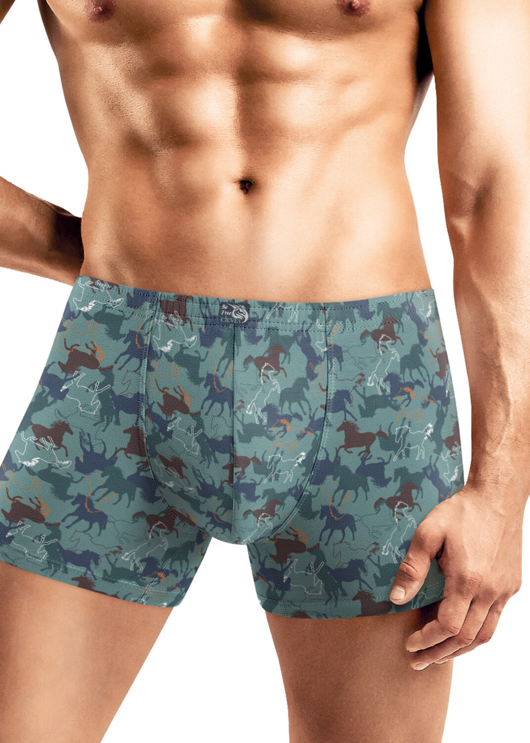 CLEVER Трусы 569386 MSH451531 т.бирюзовый/белый