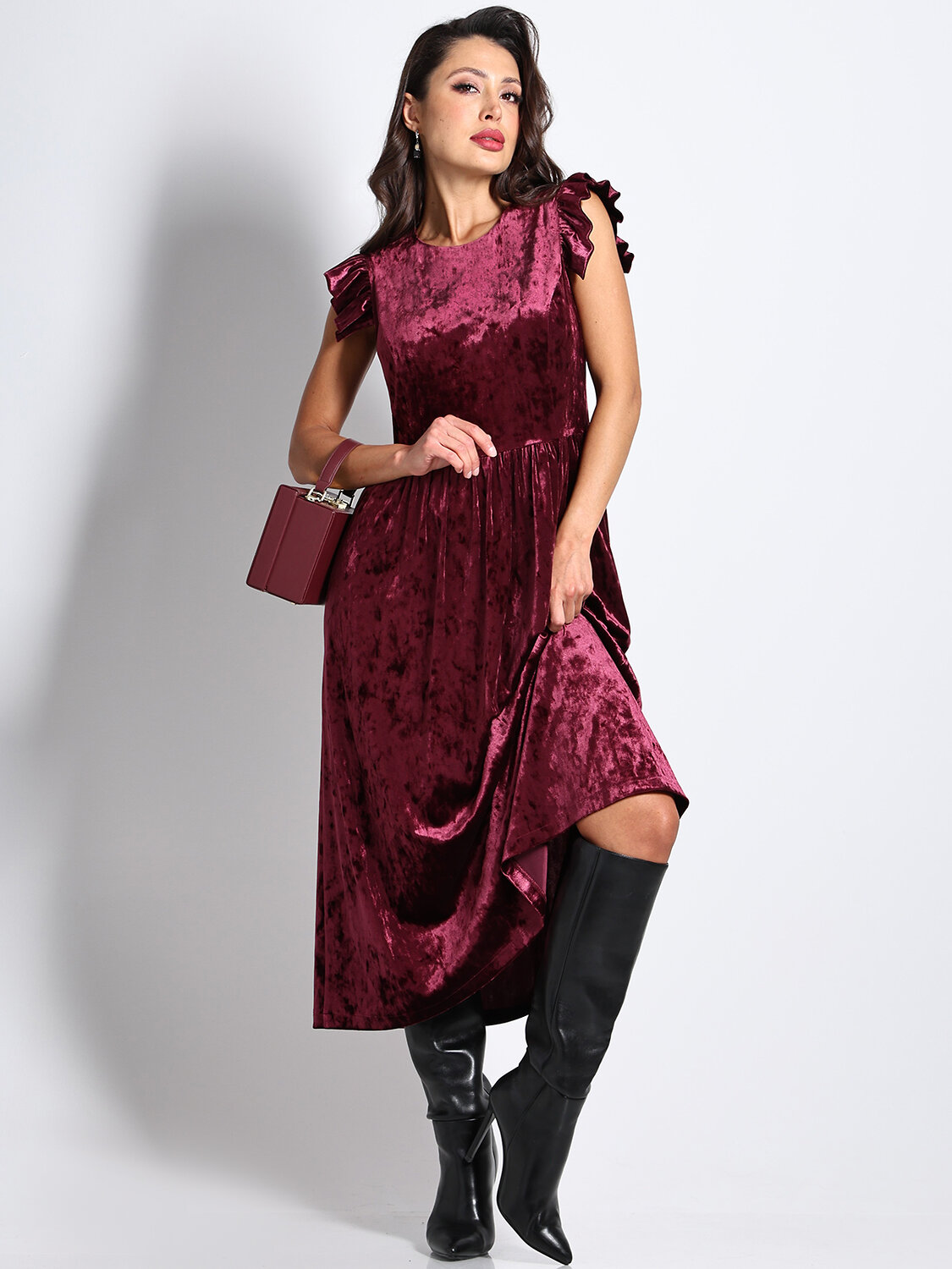 DStrend Платье 569430 ЮС-1054 Вишнёвый