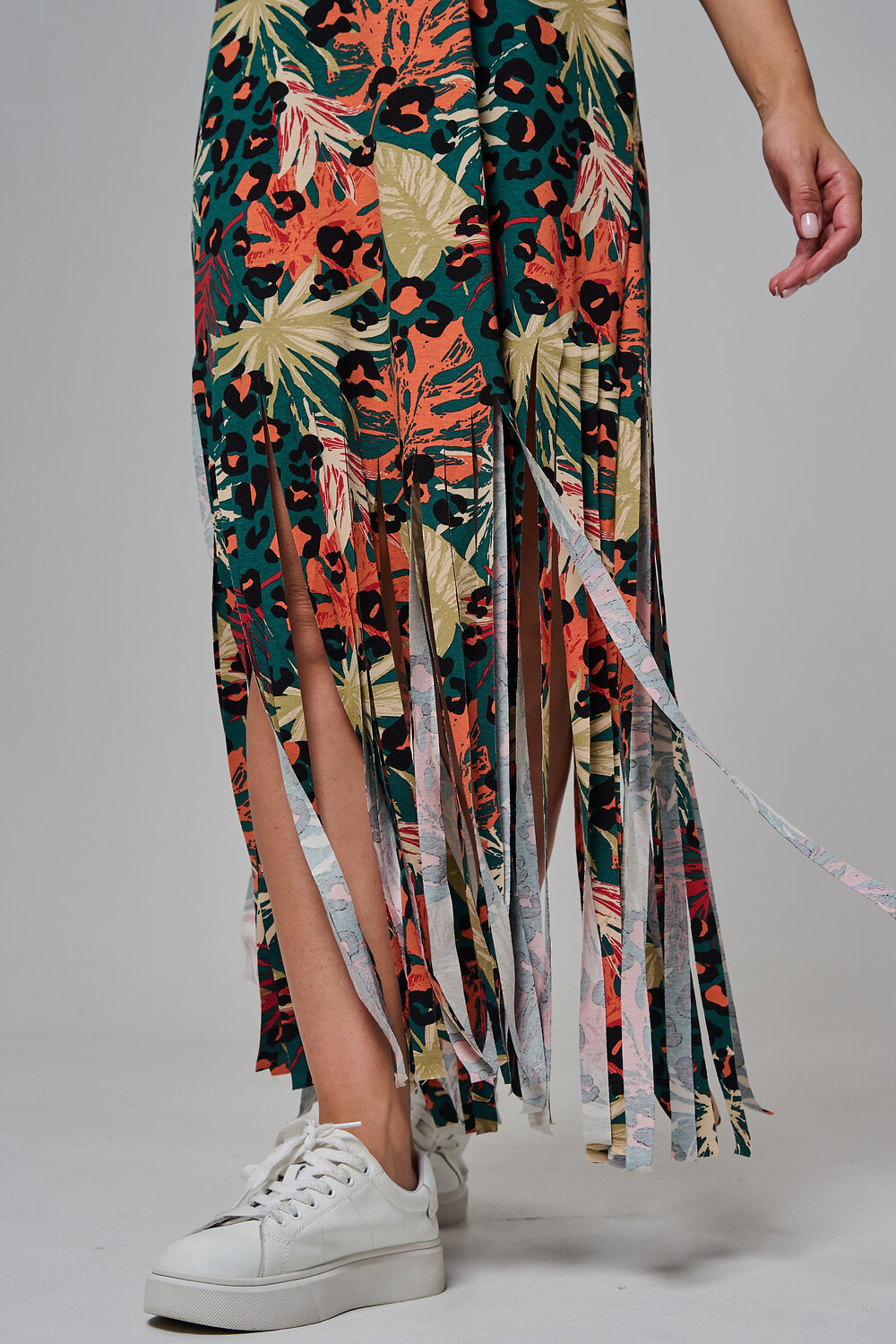 Натали Платье 569434 7480 листья на зеленом