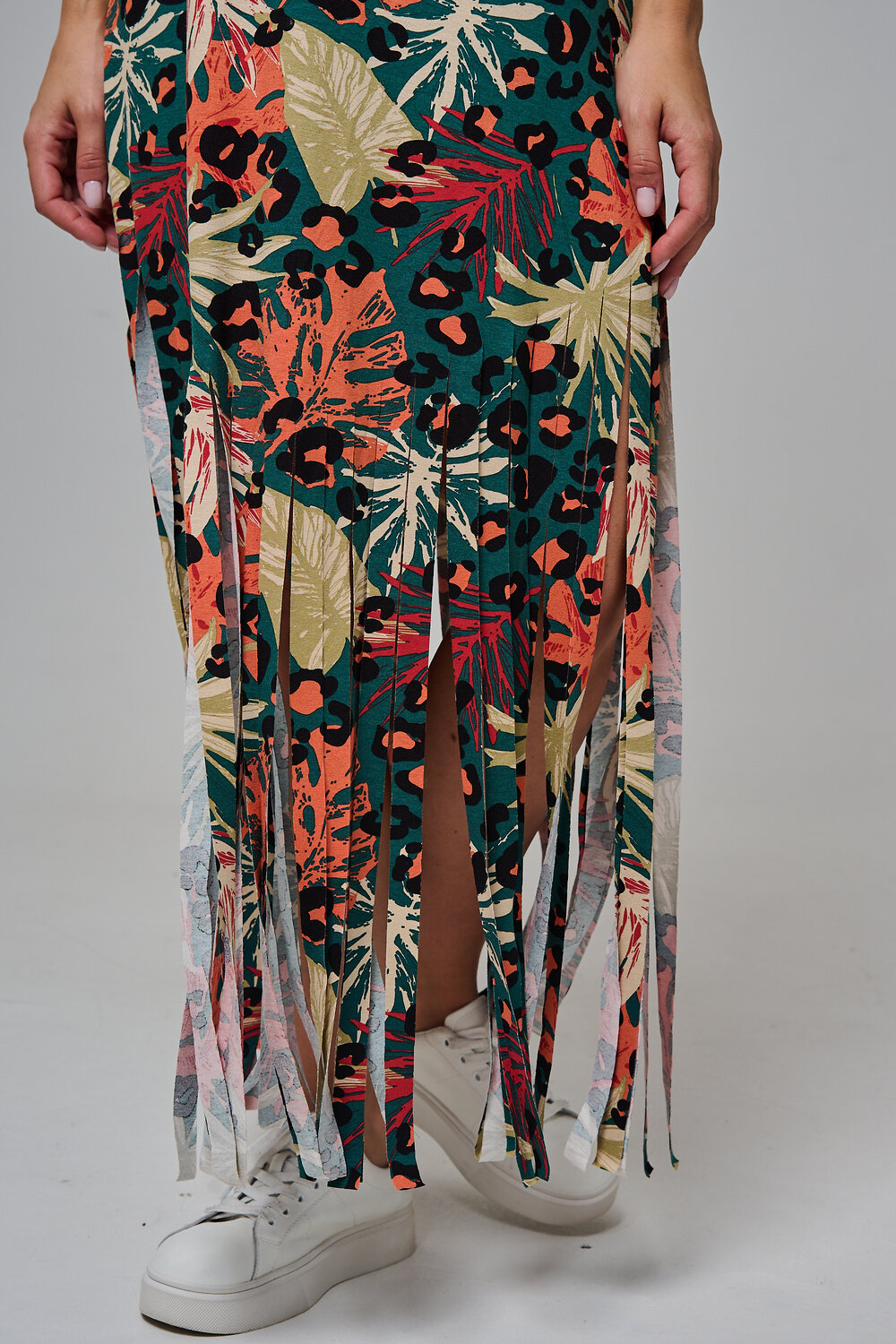 Натали Платье 569434 7480 листья на зеленом