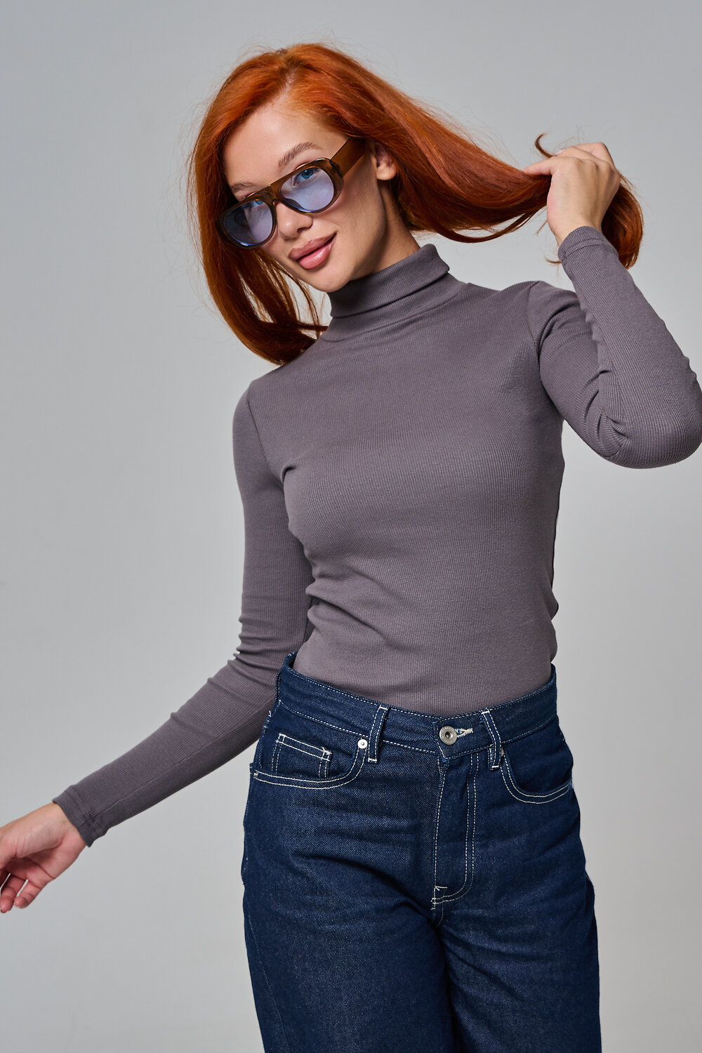 Натали Водолазка 569438 14439 темно-серый