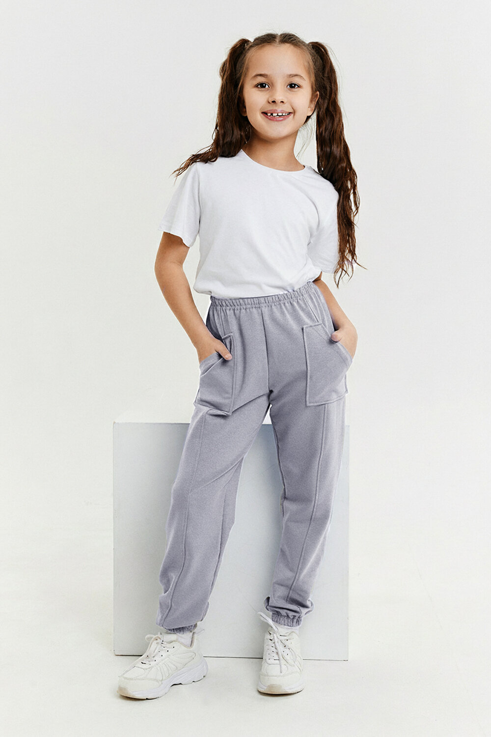 Натали Брюки 569440 5128 серый (меланж)