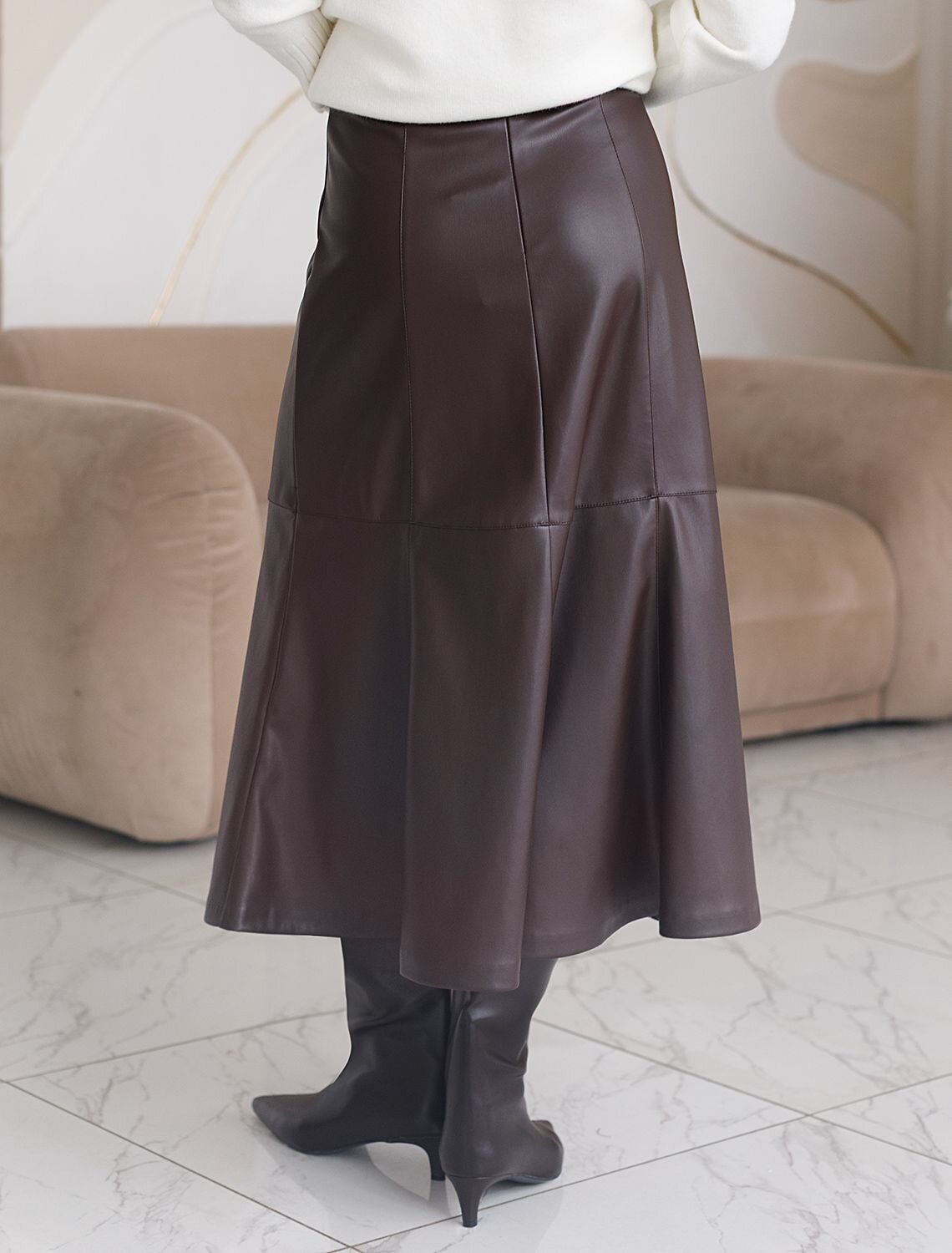 VILATTE Юбка 569455 D26.183 коричневый