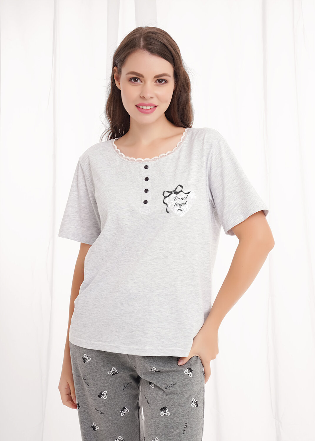 CLEVER Набор 569456 LP26-1210/4 меланж св.серый/меланж т.серый