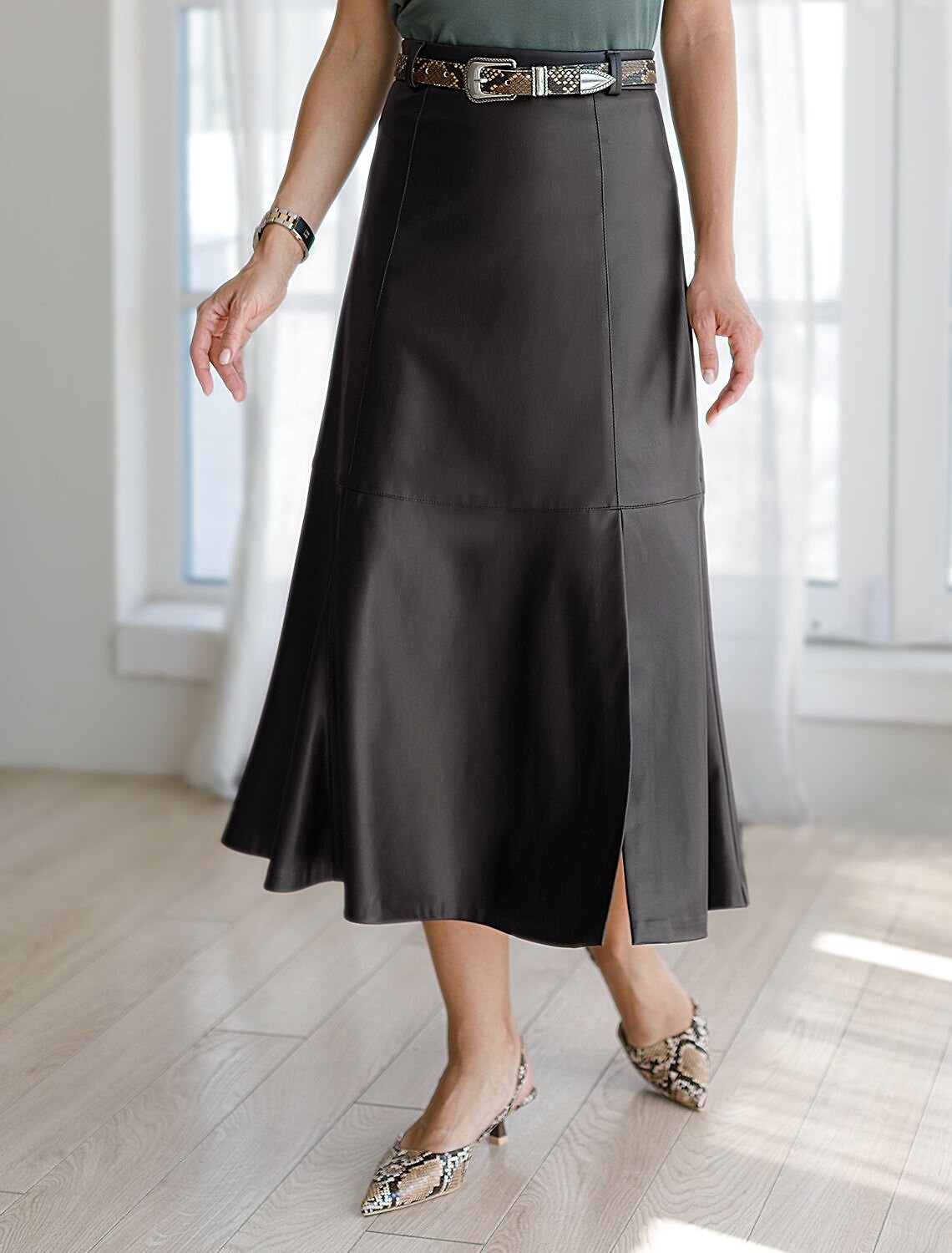 VILATTE Юбка 569457 D26.183 черный