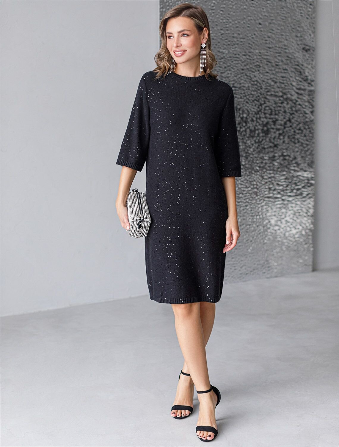 VILATTE Платье 569460 D32.113 черный