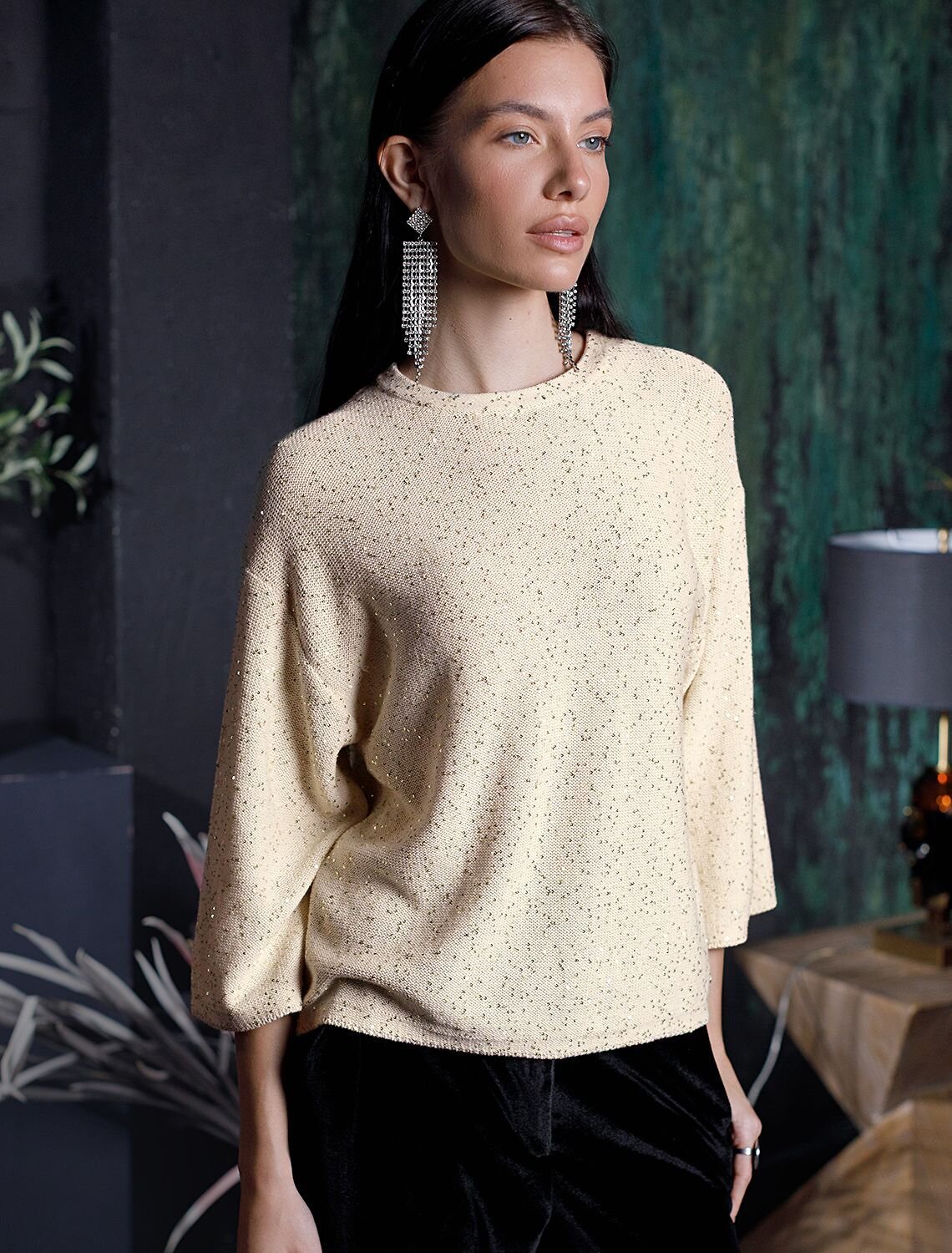 VILATTE Джемпер 569461 D39.363 бежевый