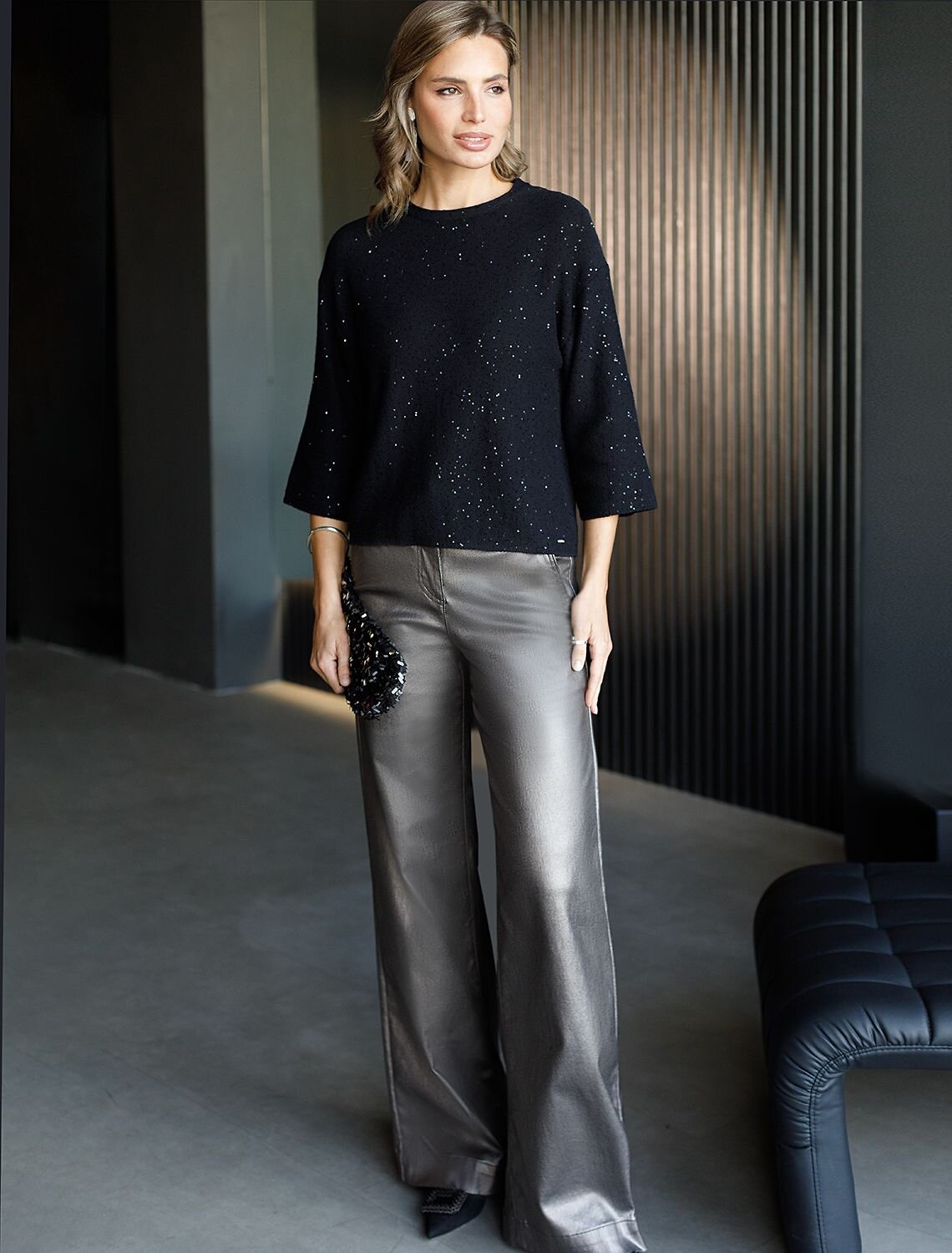 VILATTE Джемпер 569462 D39.363 черный