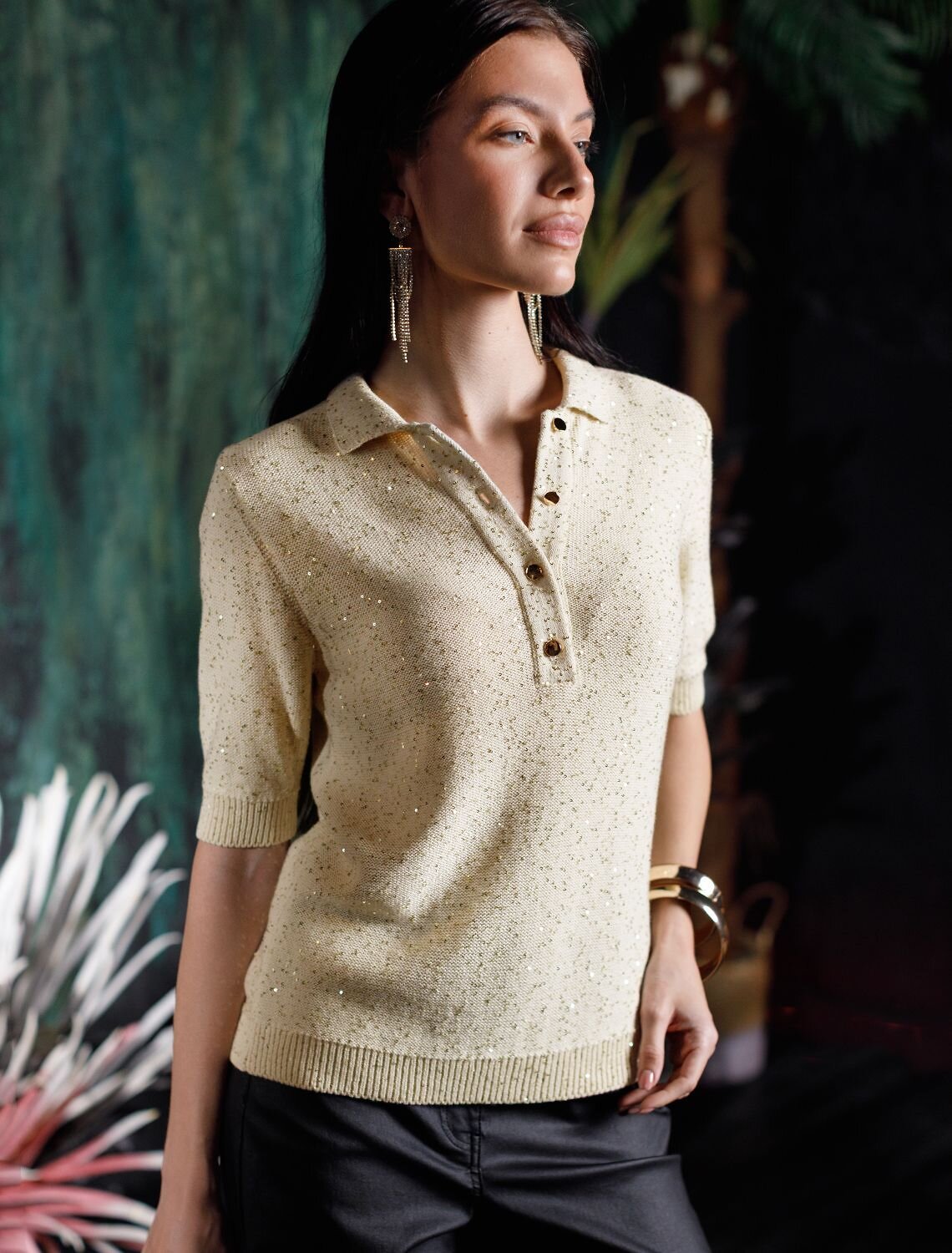 VILATTE Джемпер 569464 D39.365 бежевый