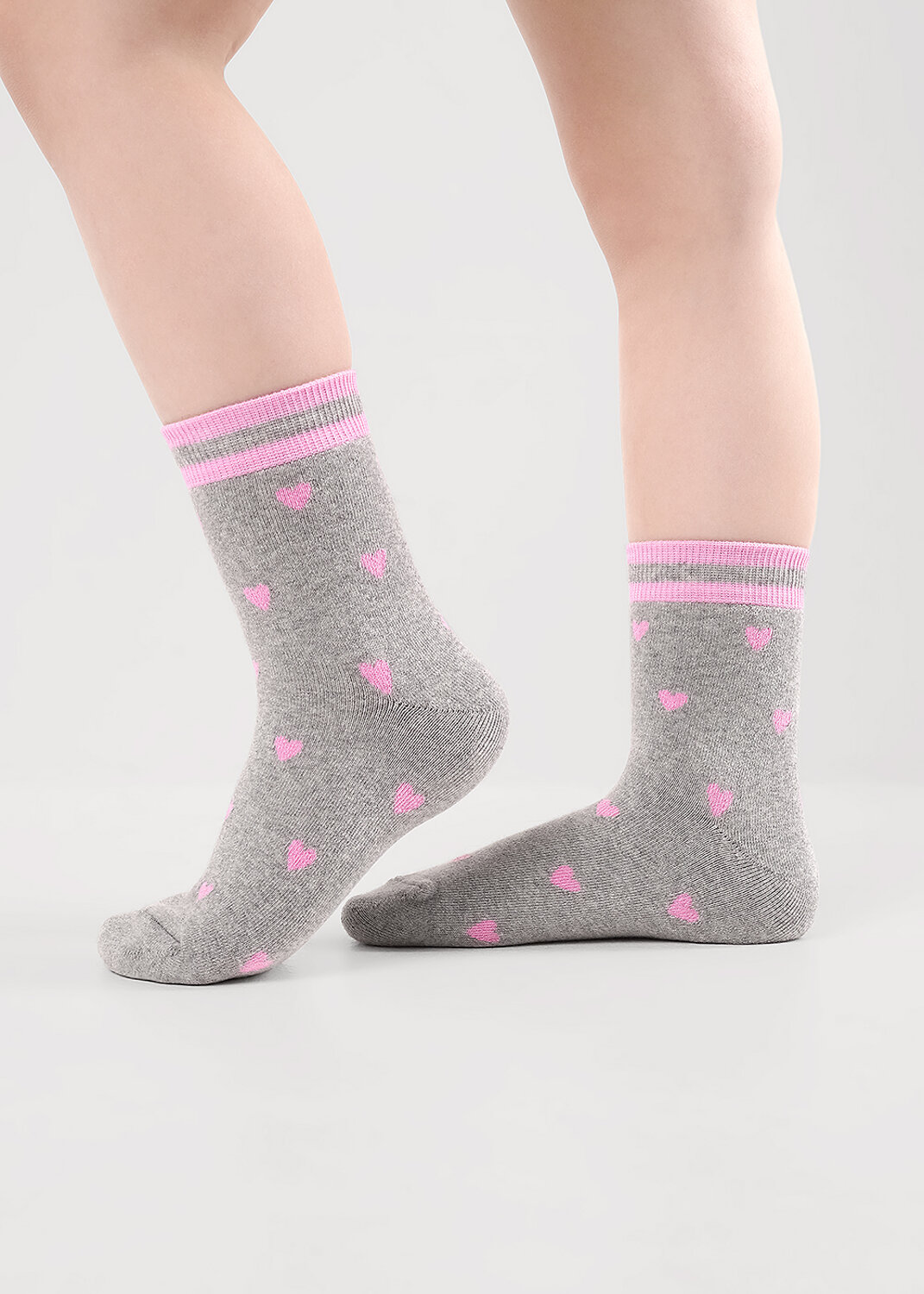 CLEVER Носки 569469 С247П 12-14,14-16 меланж розовый