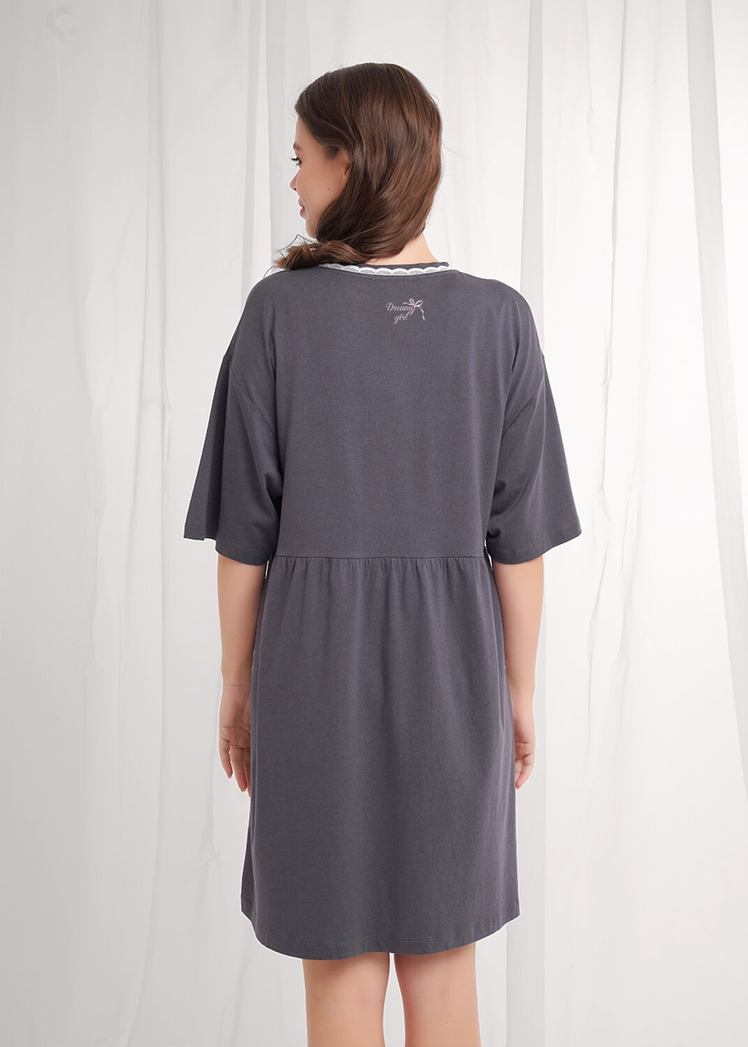 CLEVER Платье 569471 LDR26-1210/1 т.серый