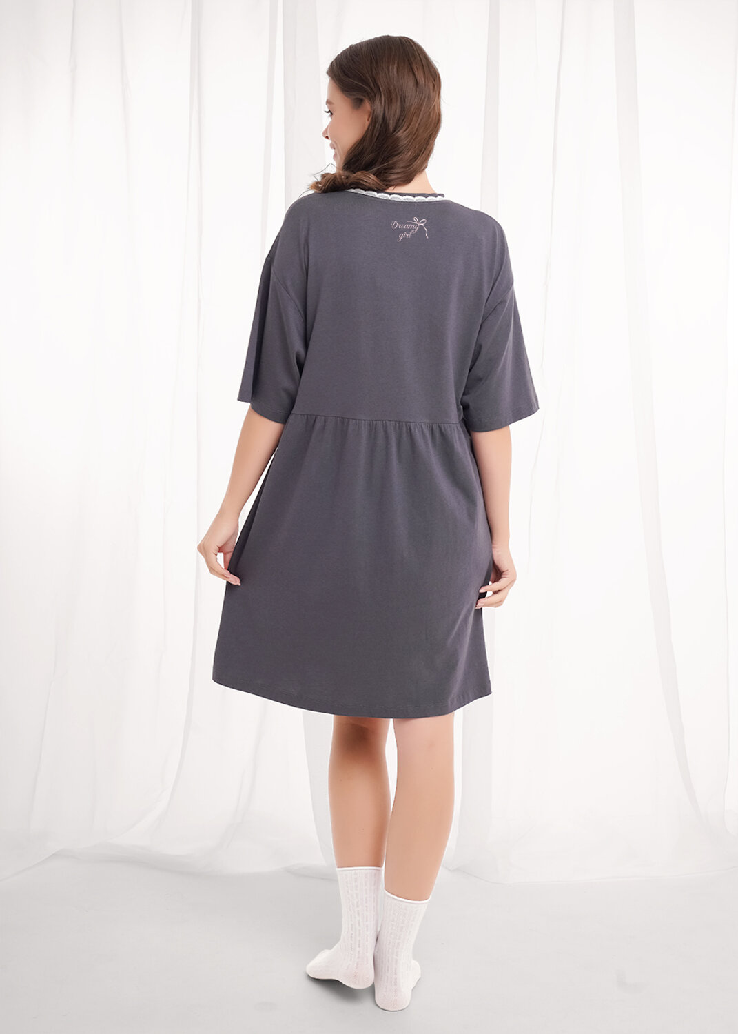 CLEVER Платье 569471 LDR26-1210/1 т.серый