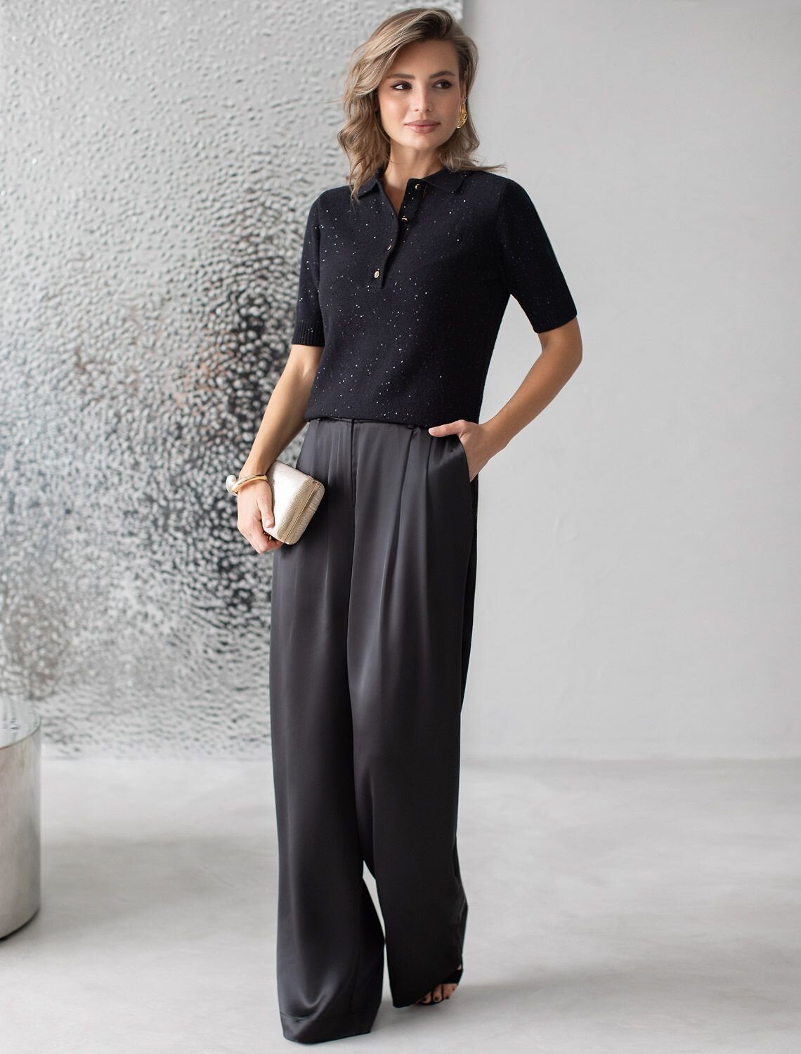 VILATTE Джемпер 569472 D39.365 черный