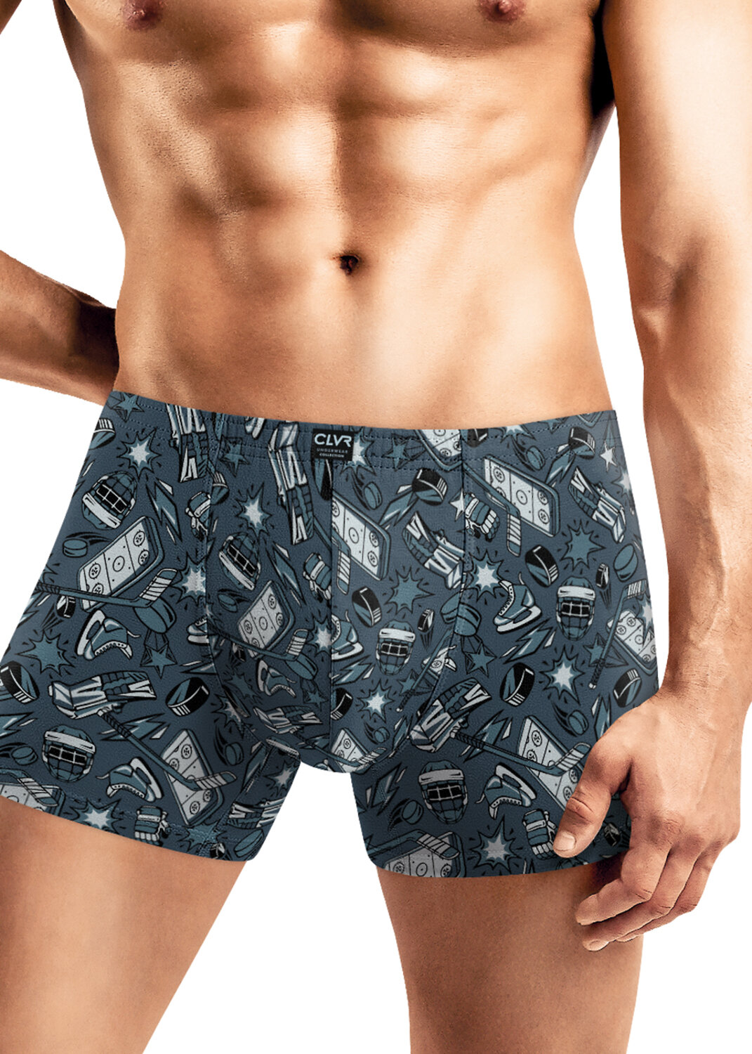 CLEVER Трусы 569508 MSH451941 т.бирюзовый/чёрный