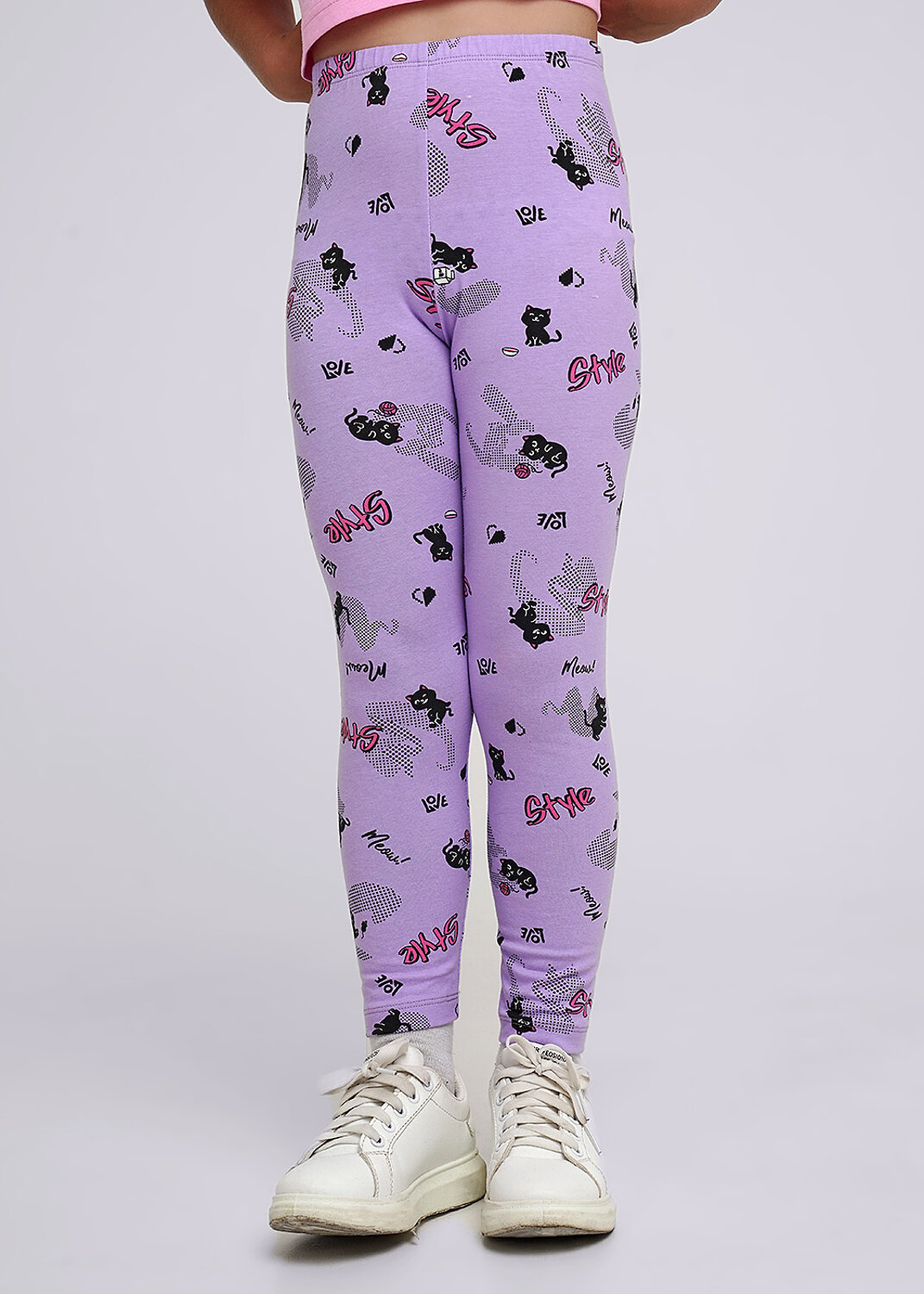 CLEVER Лосины 569523 903633гн. св.фиолетовый/чёрный