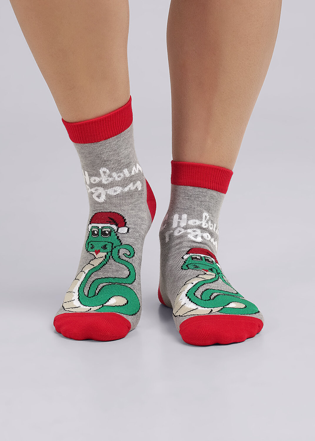 CLEVER Носки 569544 Д2459 меланж серый