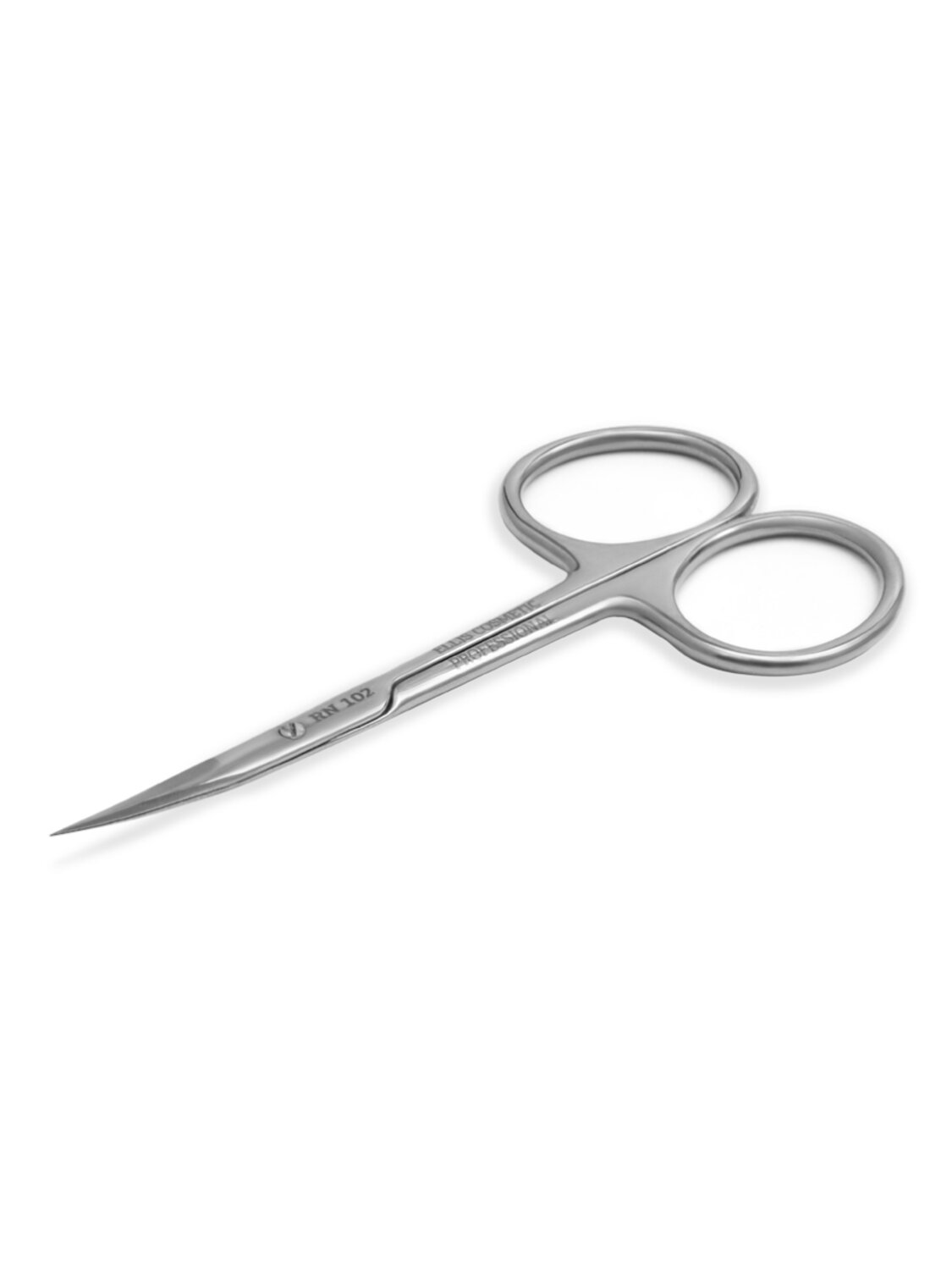 Ellis Cosmetic Ножницы маникюрные для кутикулы изогнутые / RN 102, глянцевые, ручная заточка, 9,8 см 569575 28128 