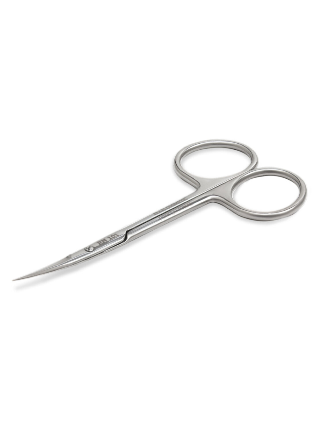 Ellis Cosmetic Ножницы маникюрные для кутикулы изогнутые / RN 101, глянцевые, ручная заточка, 10,5 см 569578 28127 