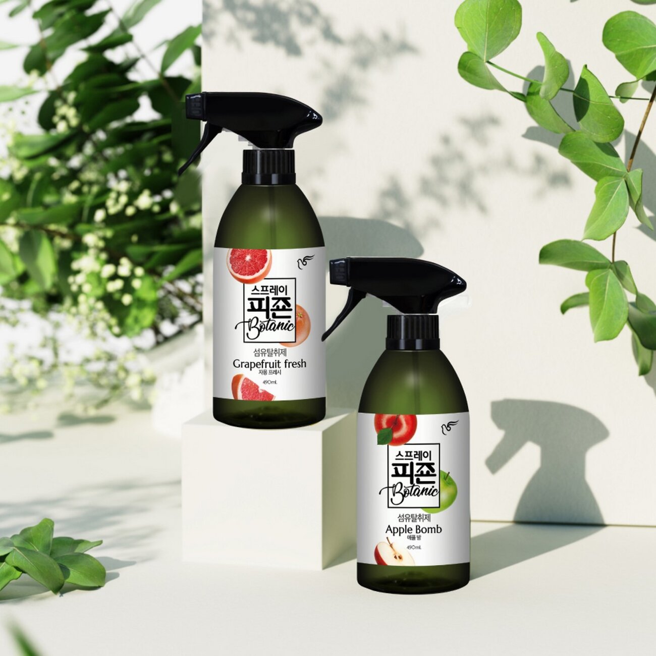 PIGEON Кондиционер-спрей для белья с ароматом яблока / Botanic Apple Bomb, 490 мл 569580 20748 