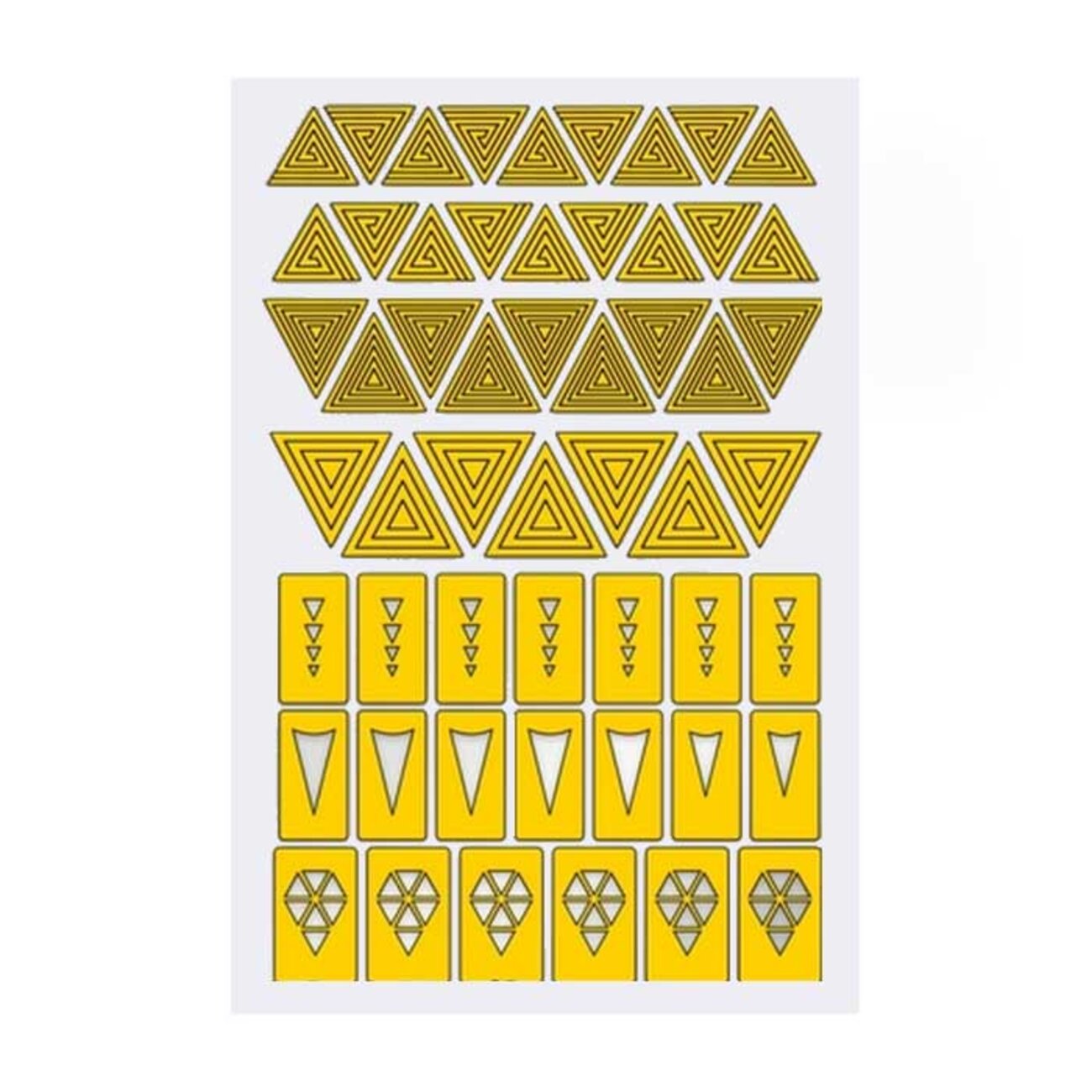 Prima Nails Трафарет для маникюра «Треугольники» 569582 3034 