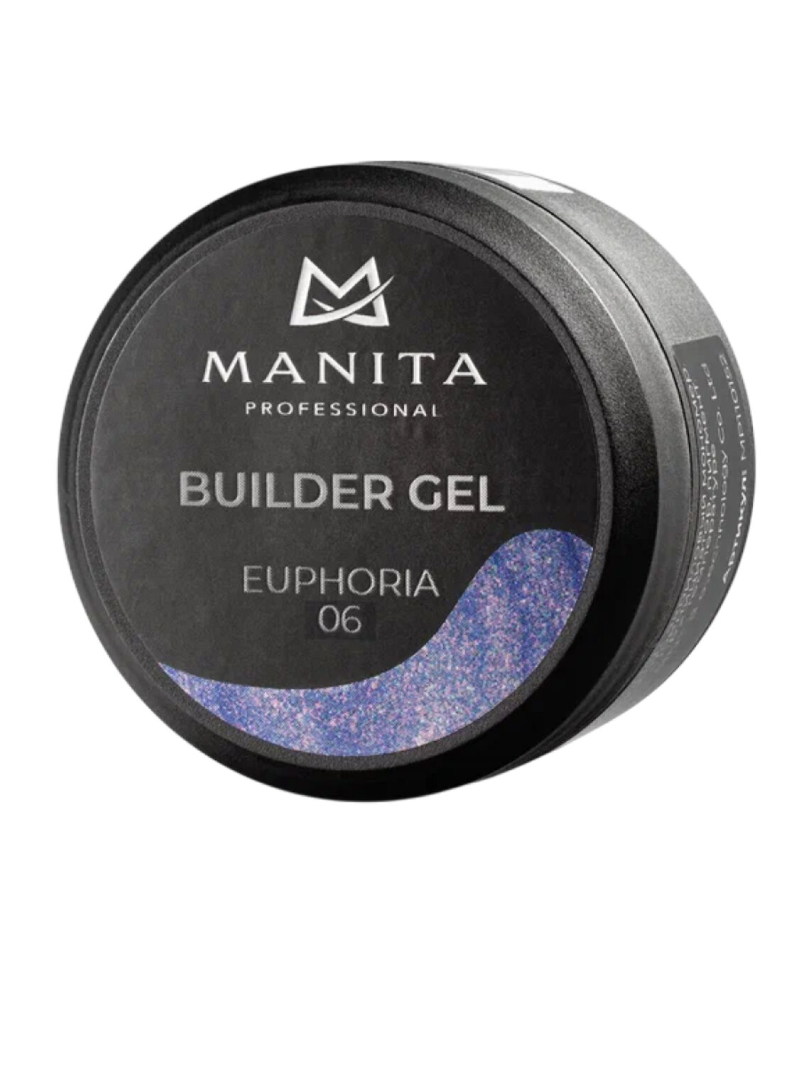 MANITA Гель моделирующий для ногтей с хлопьями юки / Builder Gel Euphoria №06, 15 мл 569584 28105 